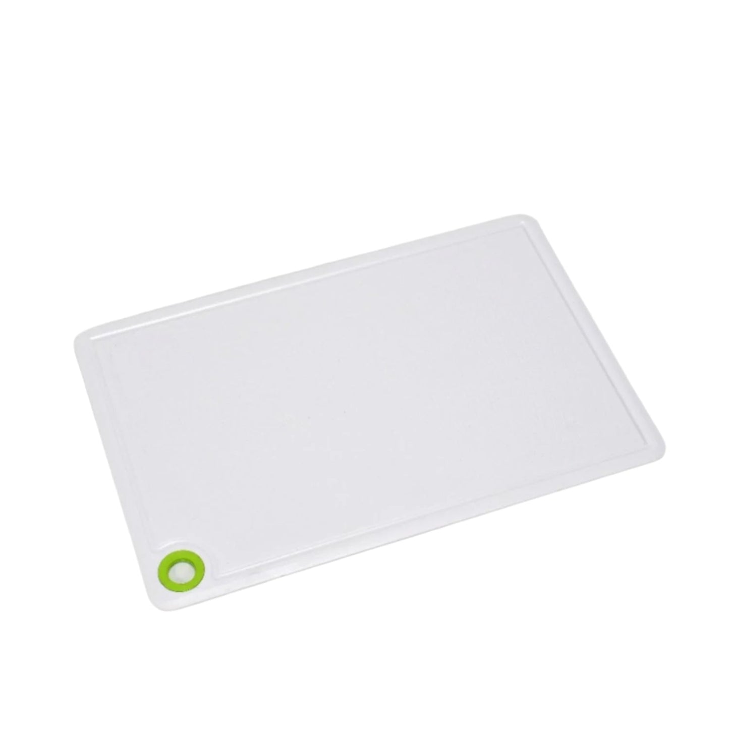 Colorful and practical plastic chopping board, perfect for daily kitchen tasks.