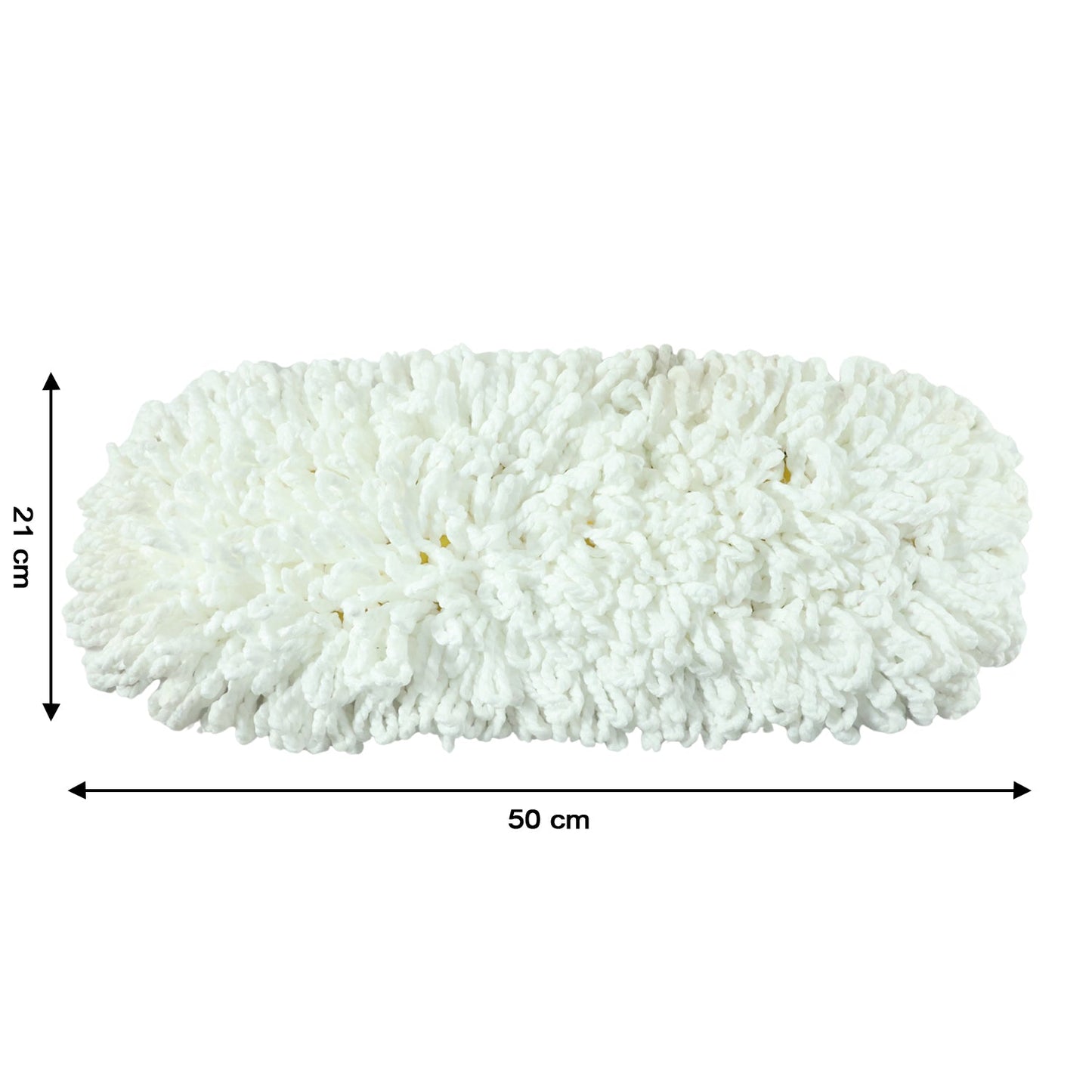 Dust mop replacement head (50x20cm) laid out flat to show full size.