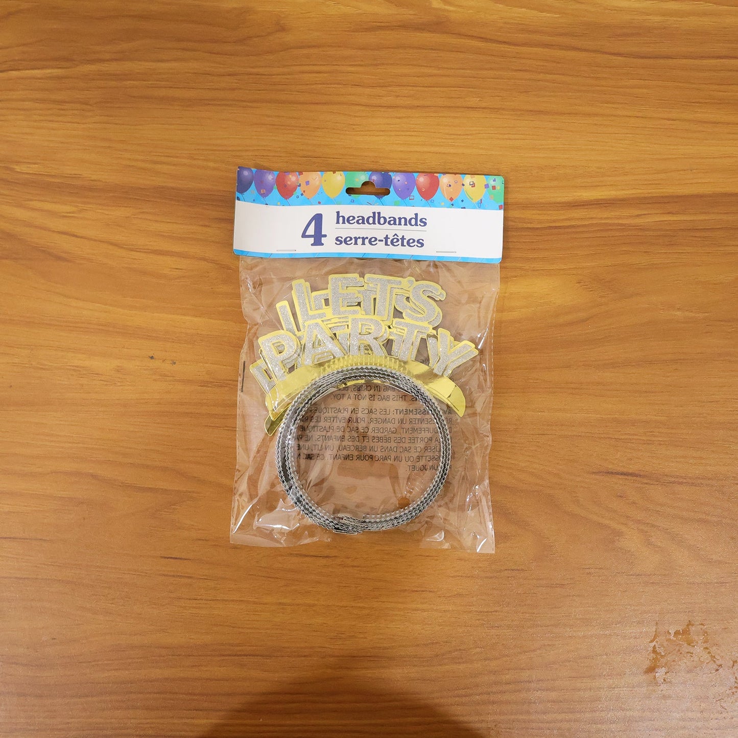 Glitter crown headband, part of a four-piece pack ideal for celebrations and events