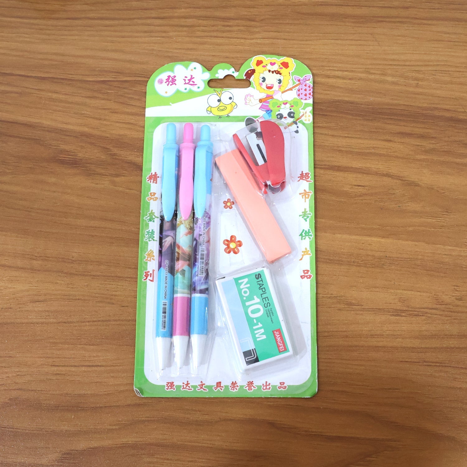 Portable 6-in-1 multifunction stationery set with essential items