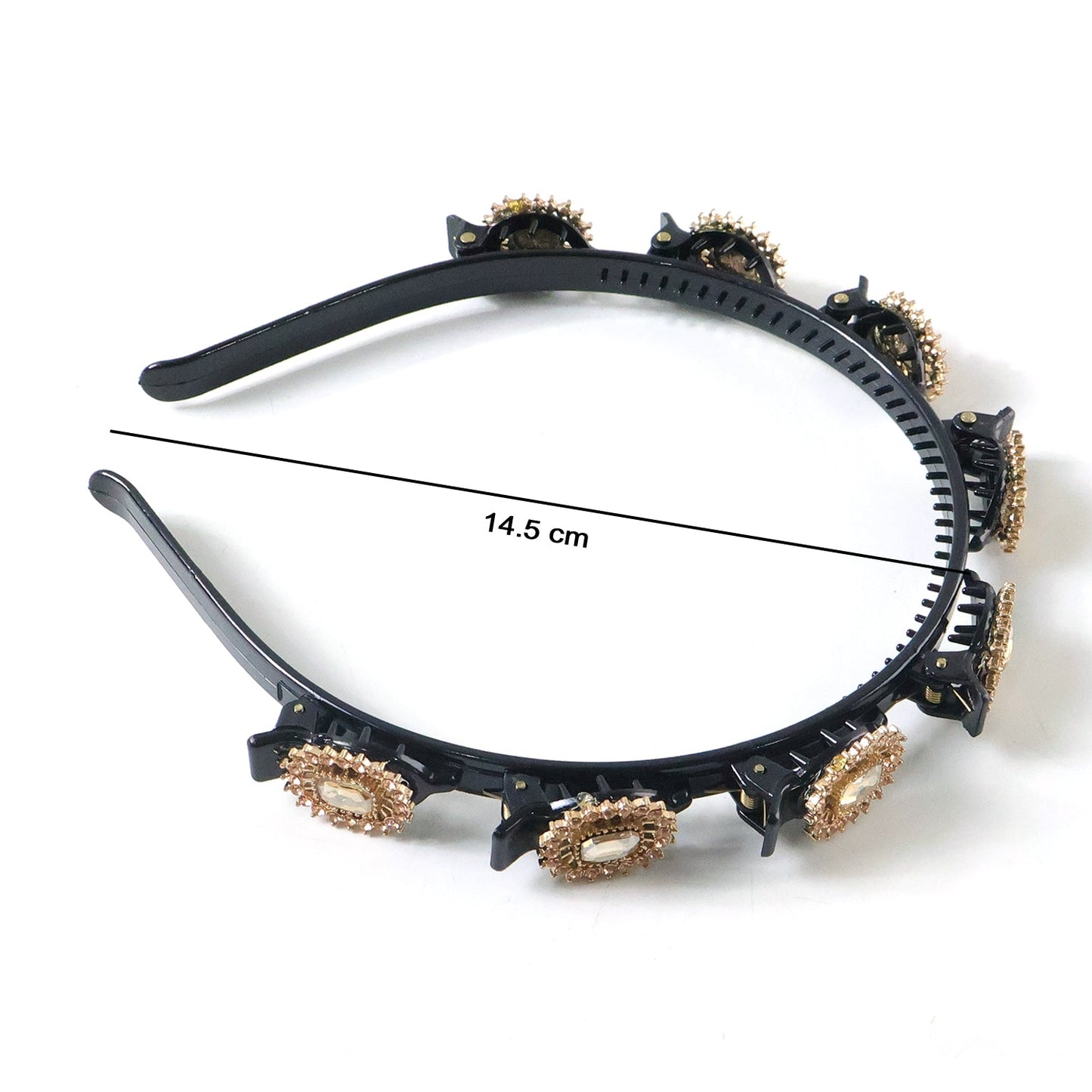 Stylish gold stone headband for festive looks