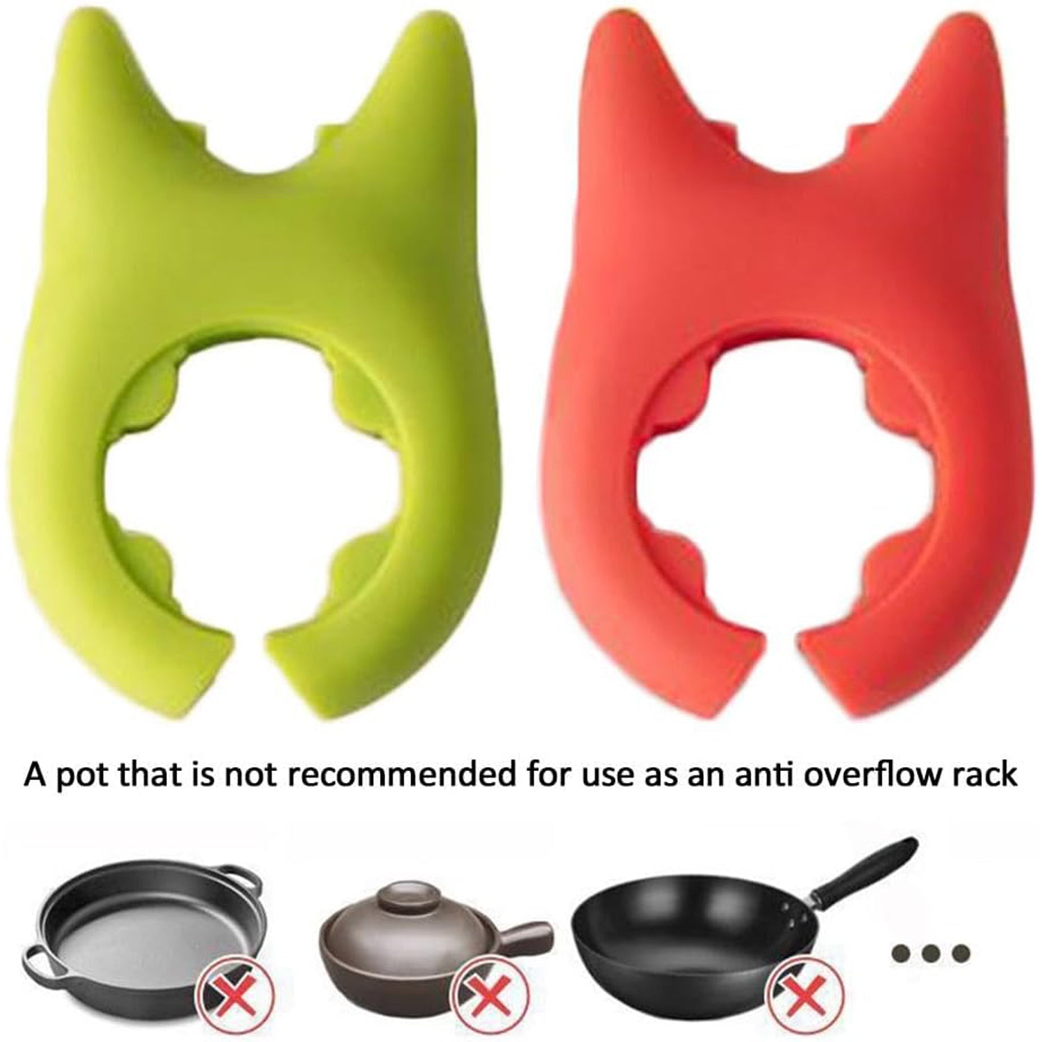 Compact plastic pot holder with anti-slip base to keep spoons and spatulas stable