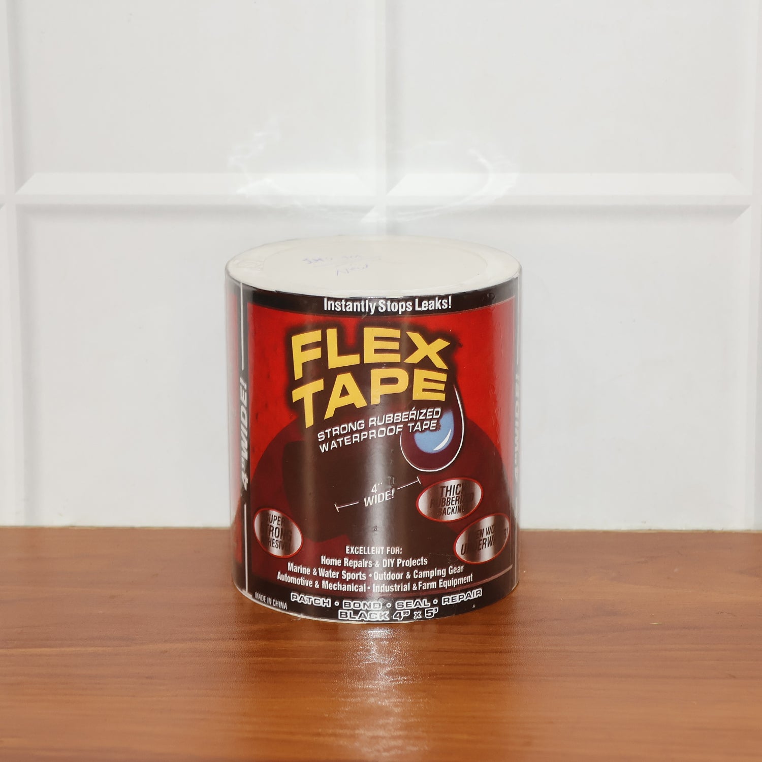 Flexible rubberized waterproof tape used for sealing various surfaces