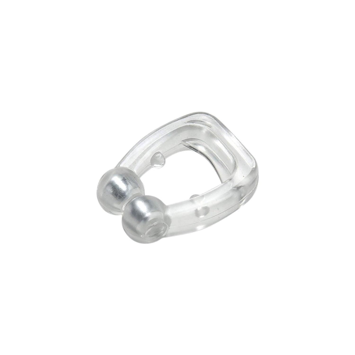 Silicone magnetic nose clip displayed on a smooth surface