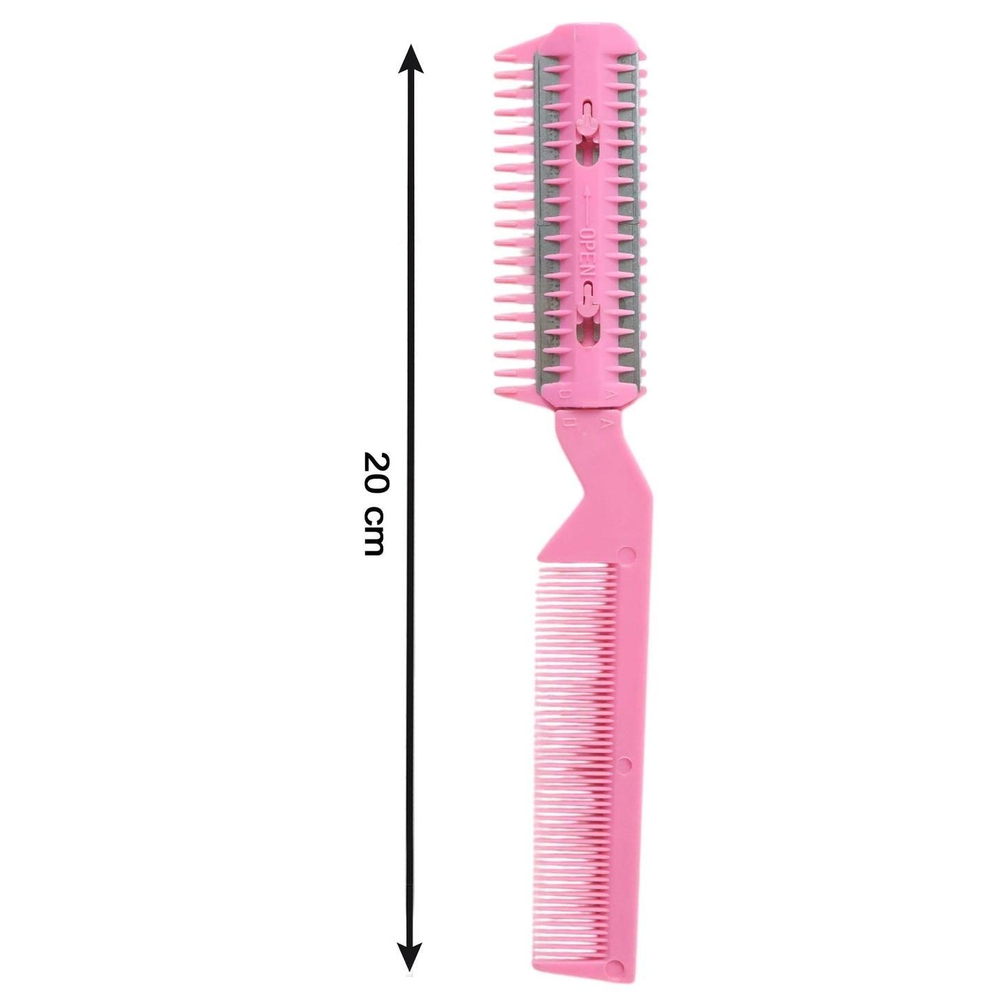 Hair thinning and trimming razor comb accessory
