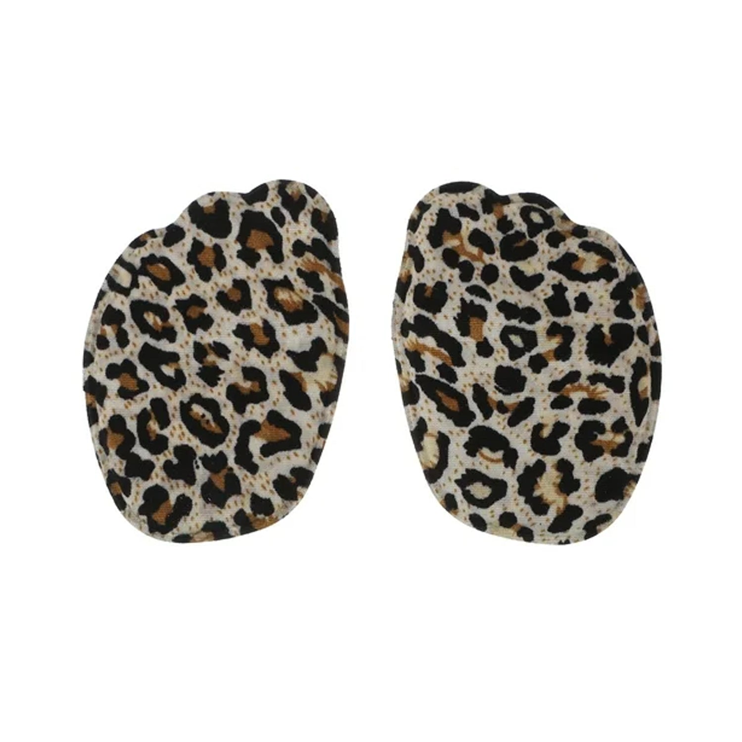 Pair of cushioned heel inserts designed to prevent foot sliding