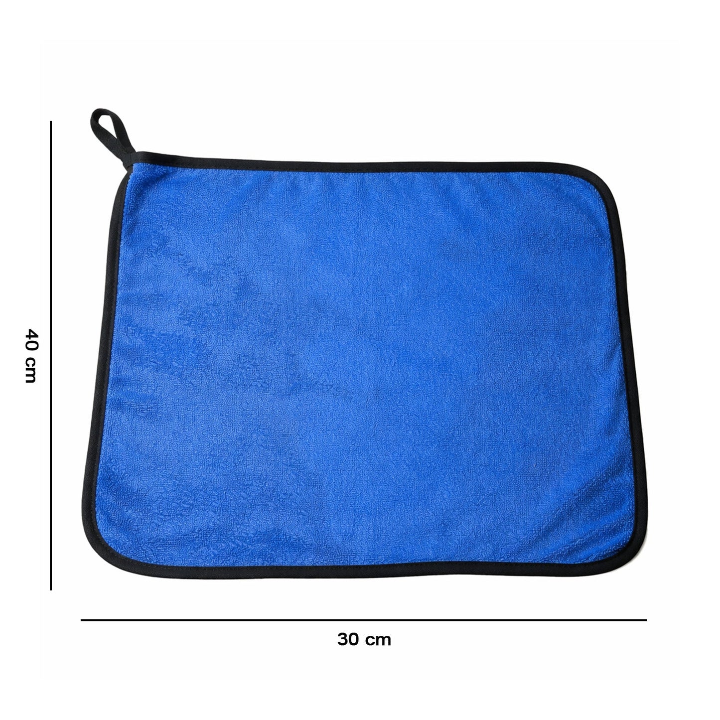 Comparison shot of microfiber cleaning cloth next to other cleaning towels