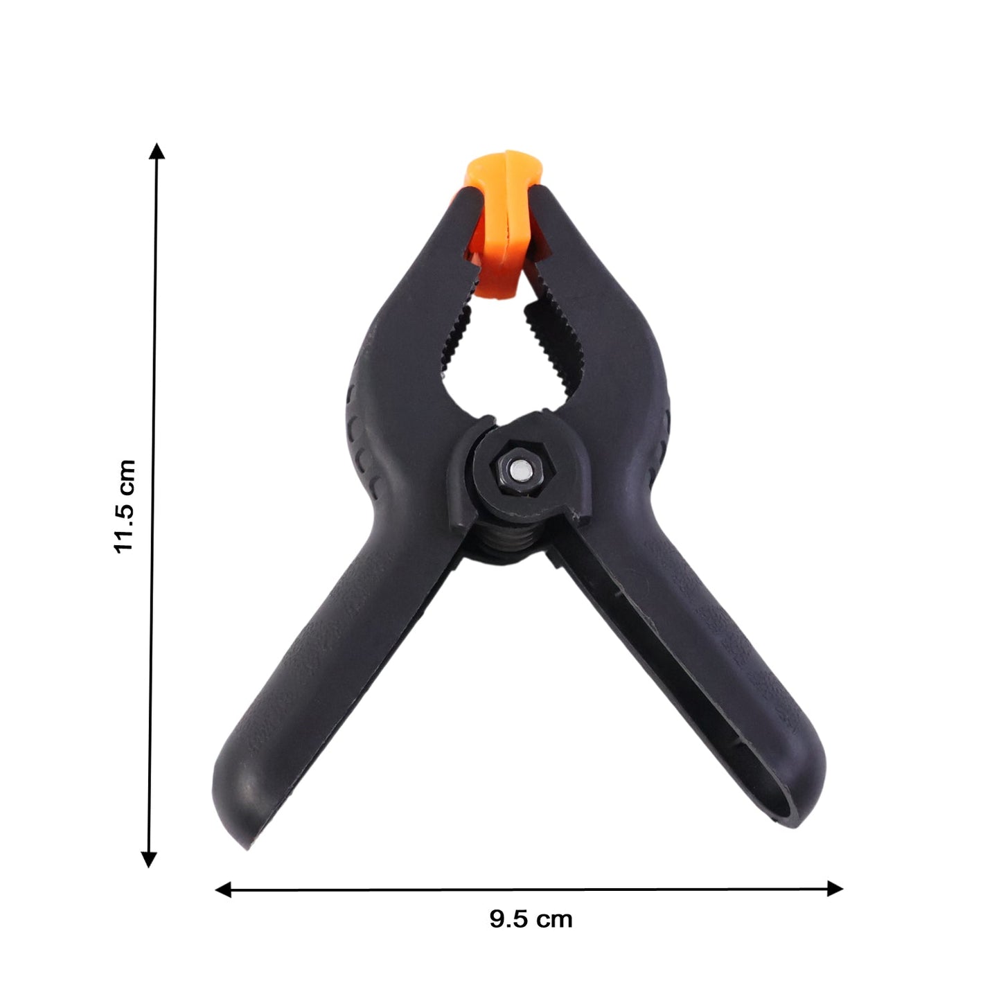 Heavy duty spring clamp angled view showing durable construction