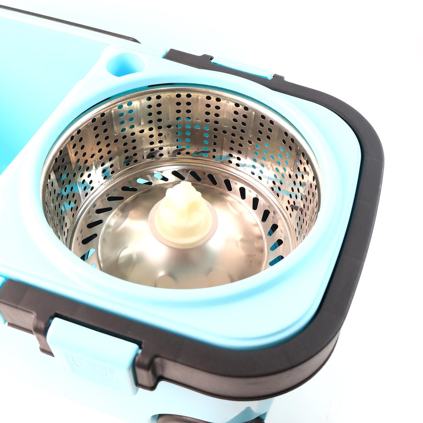 360° Spin Mop heavy-duty bucket with wheels and adjustable handle