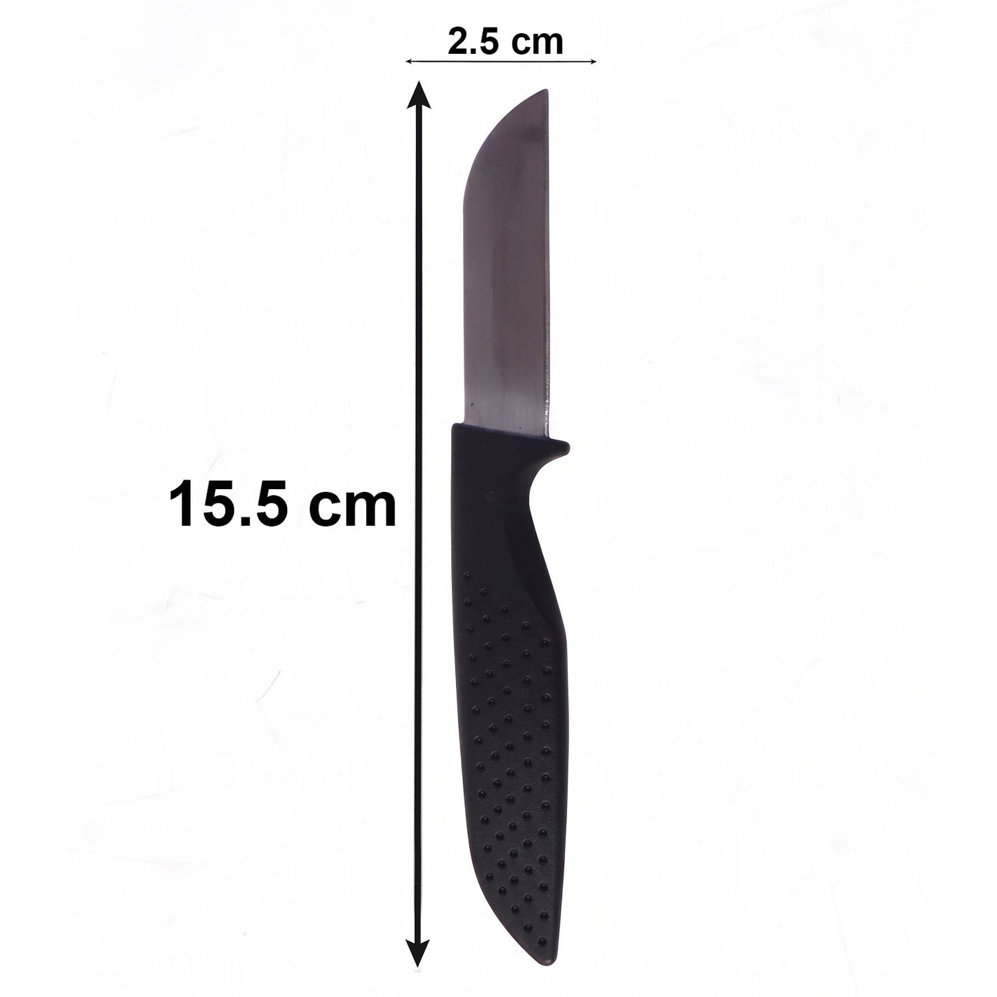 Close-up of sharp stainless steel blades in the 12-piece set
