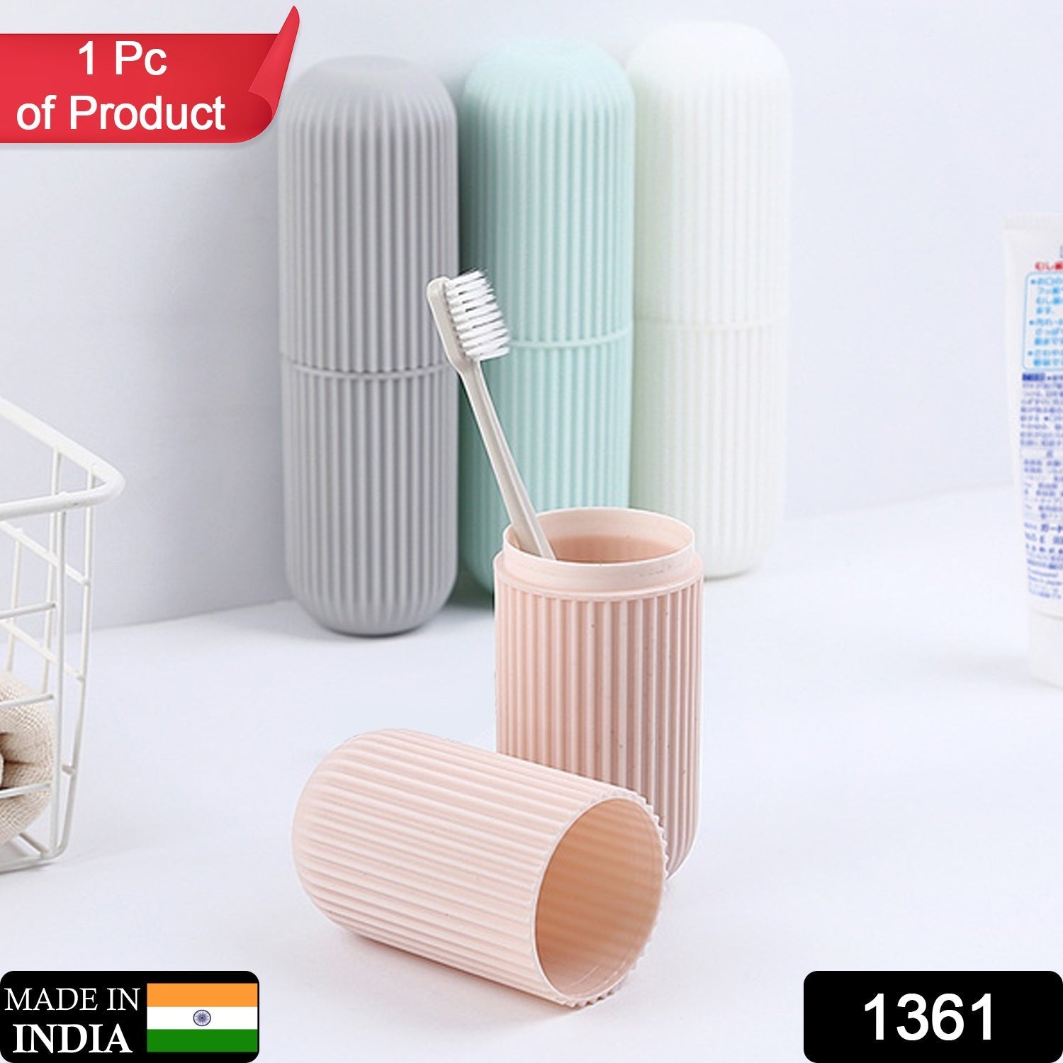 Organivo portable capsule storage bottles, perfect for travel essentials.