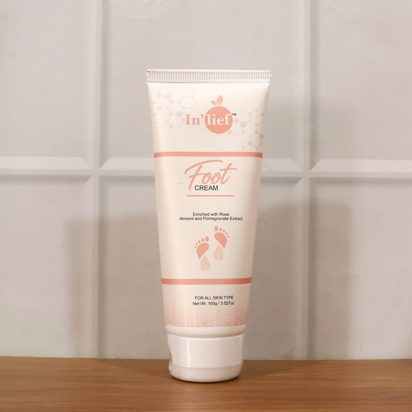 Neutral product image of foot cream