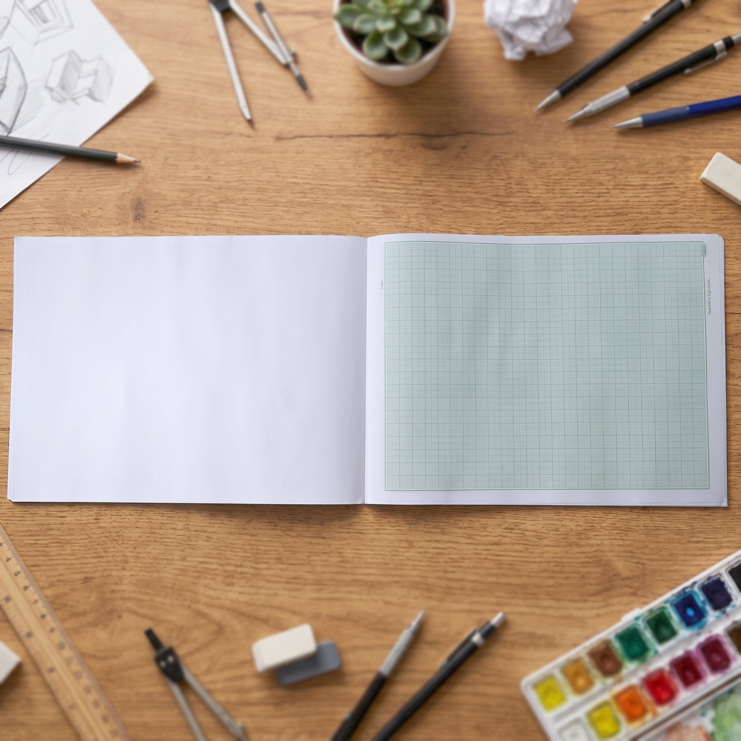Lifestyle use of A4 Graph Paper for technical and educational purposes