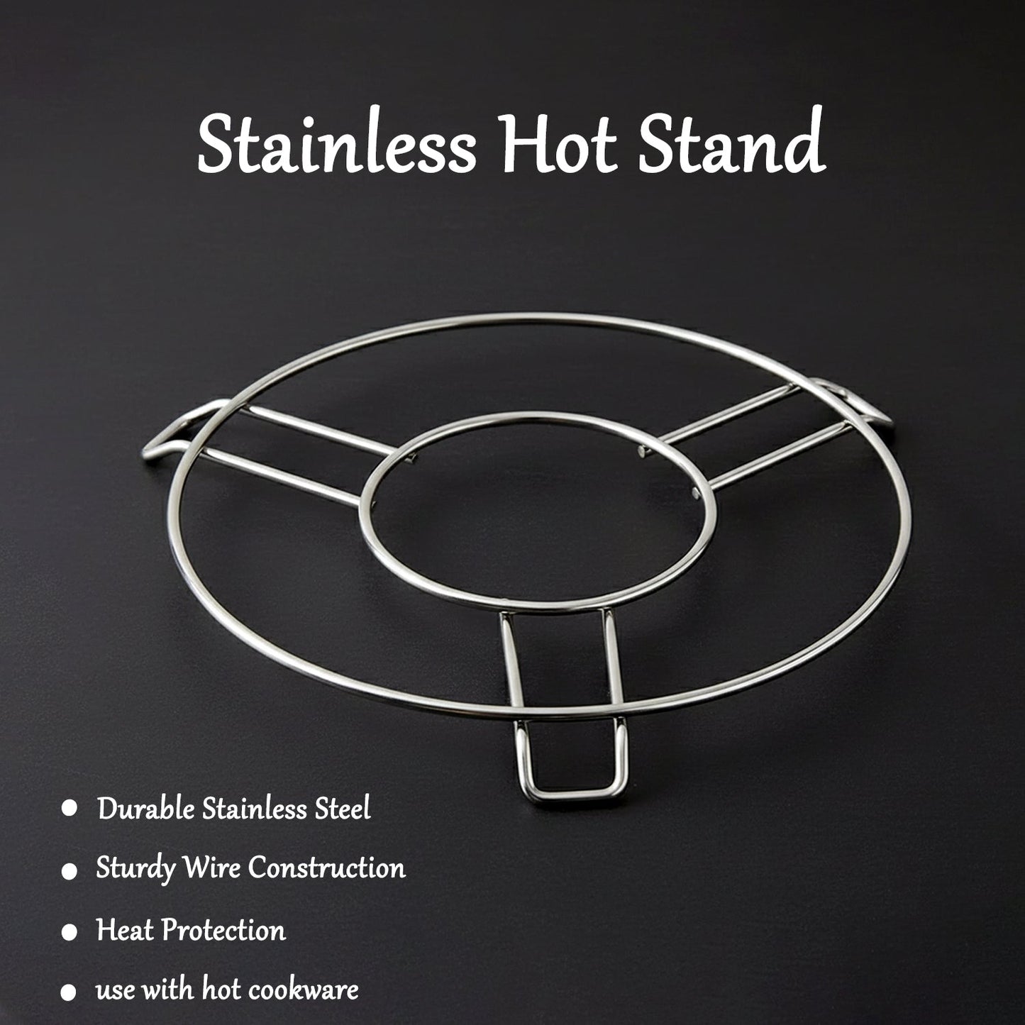 Stainless steel cooker stand offering durable and reliable pot support