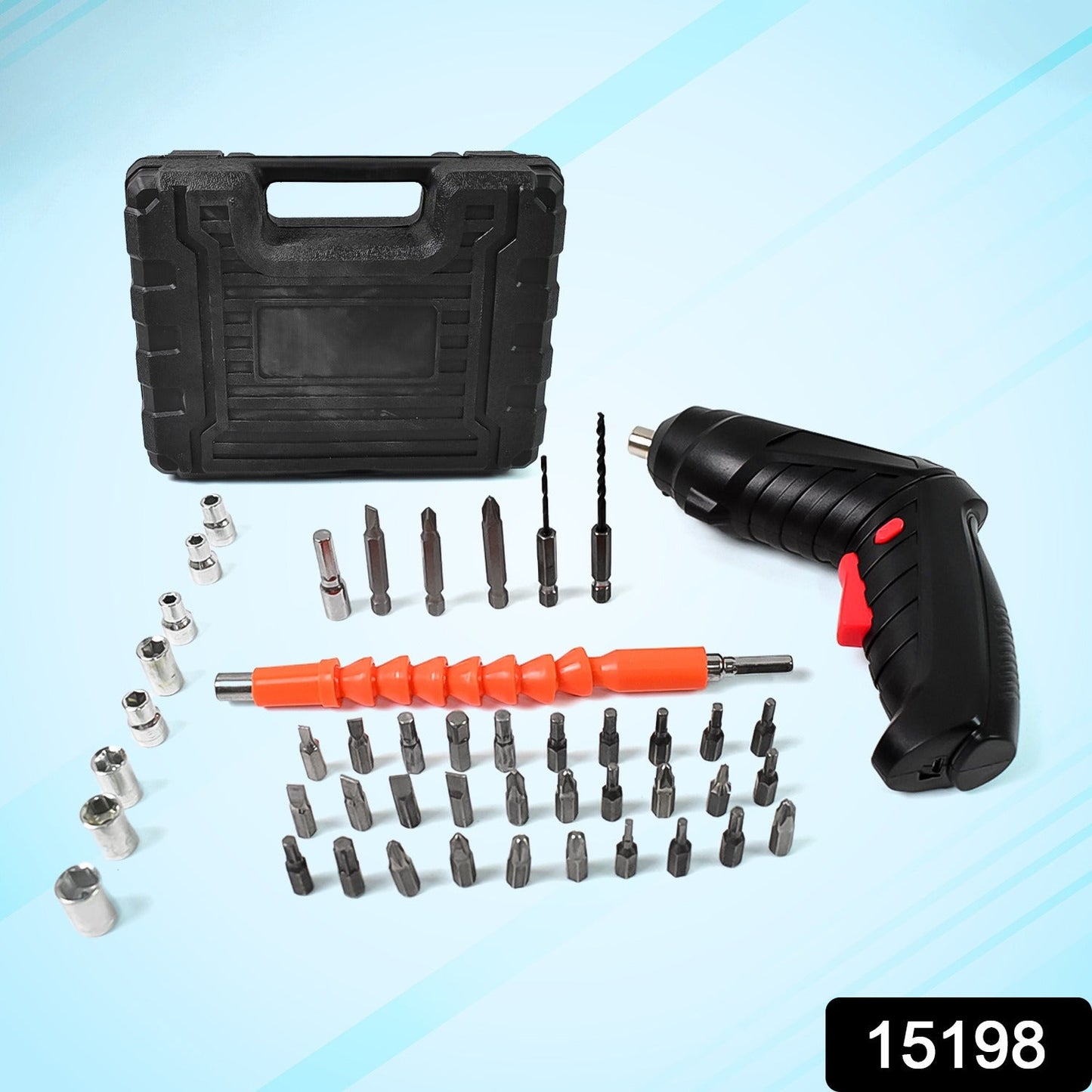 Hand holding the ergonomic Cordless Electric Screwdriver for comfortable use.