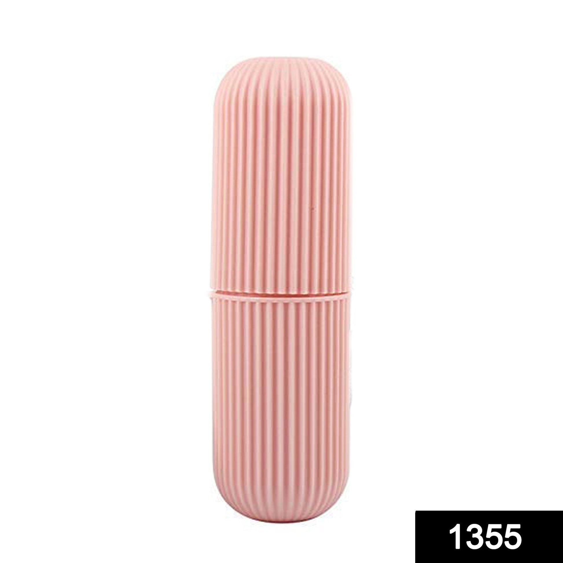 Multipurpose capsule shape container for hygienic toothbrush and toothpaste storage.