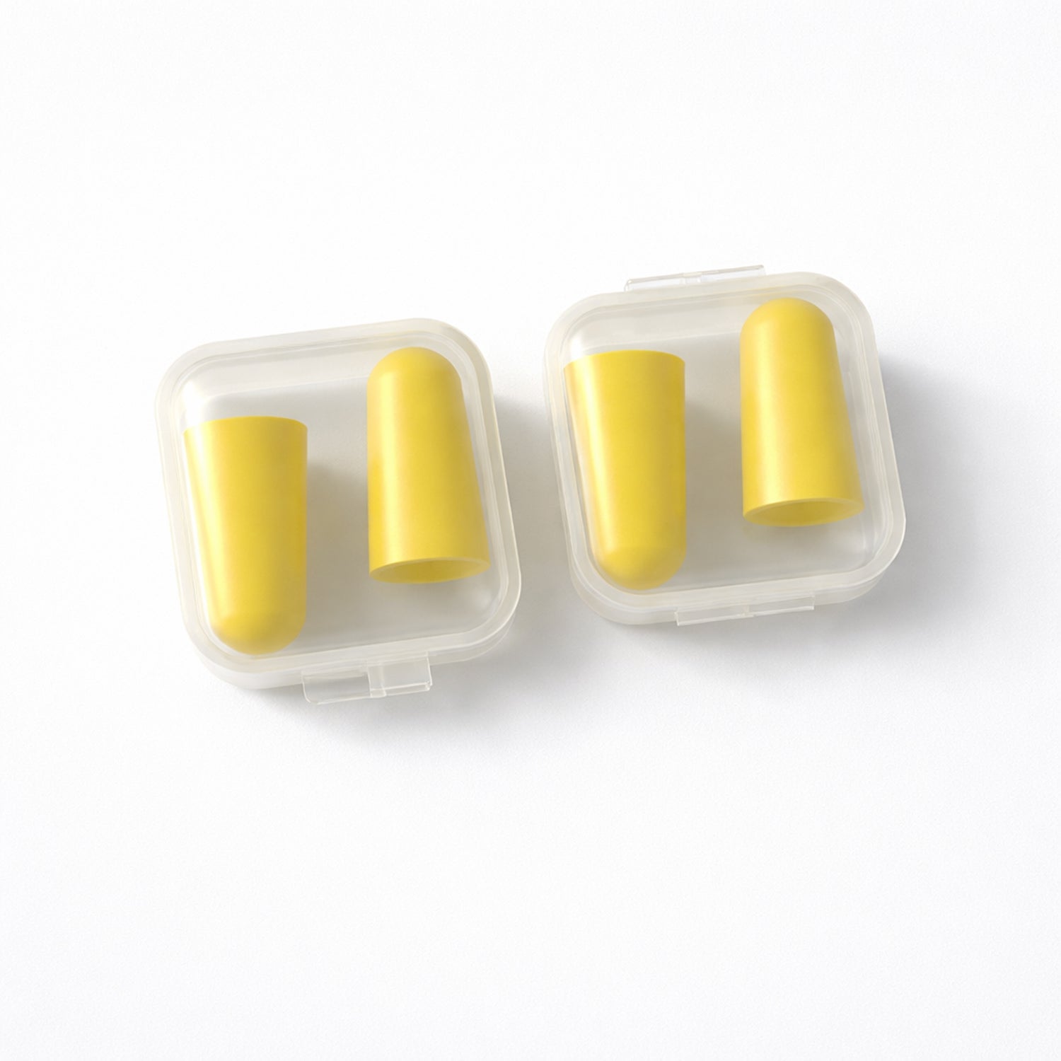 Multiple pairs of soft foam noise reduction ear plugs with cases
