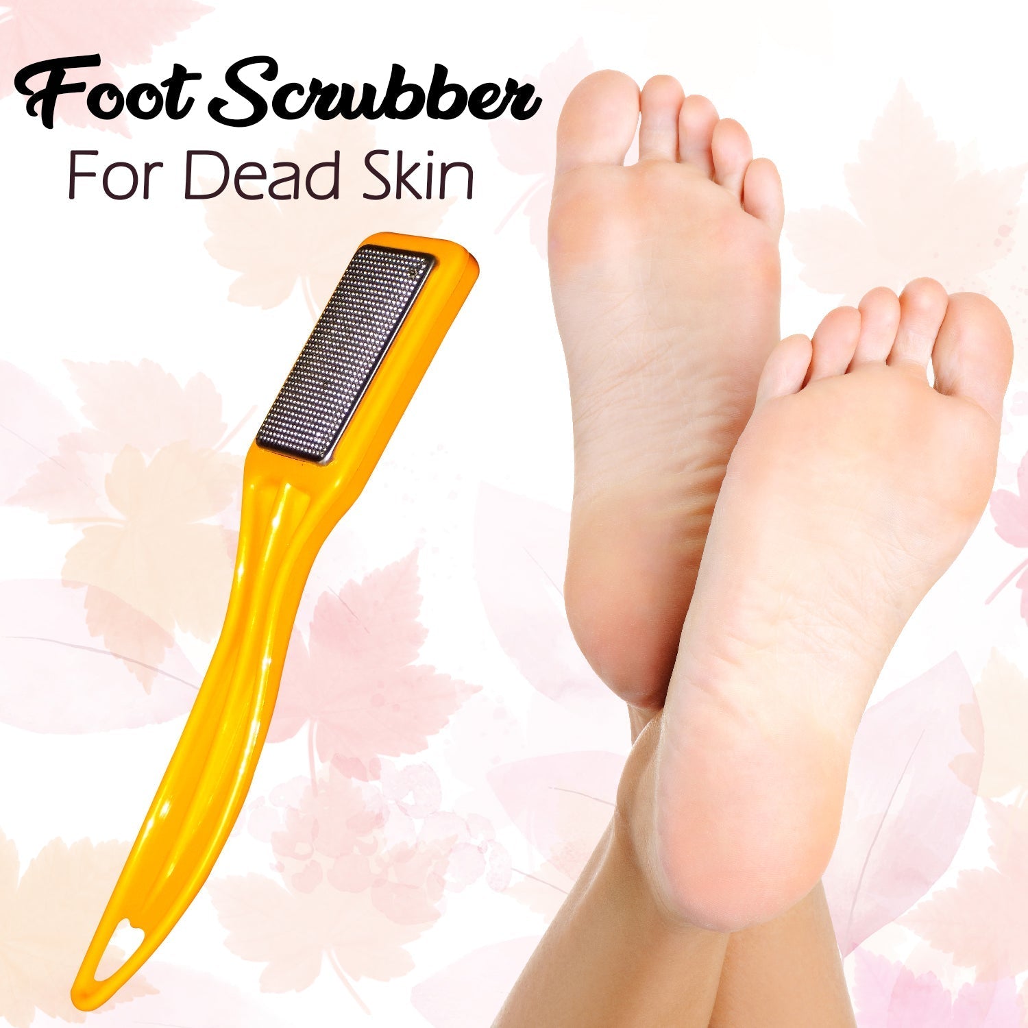 Textured surface of the foot scrubber designed for smooth callus removal.