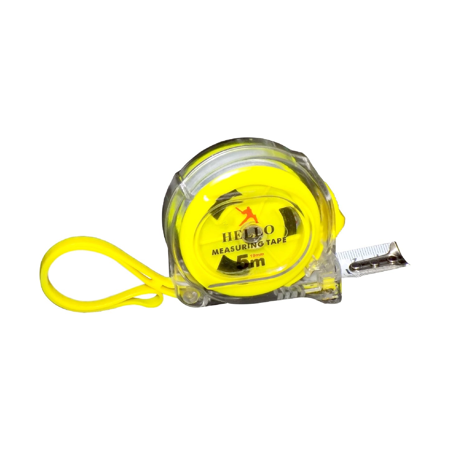 BoltForce 5-meter measuring tape with the flexible curved metal blade partially extended.