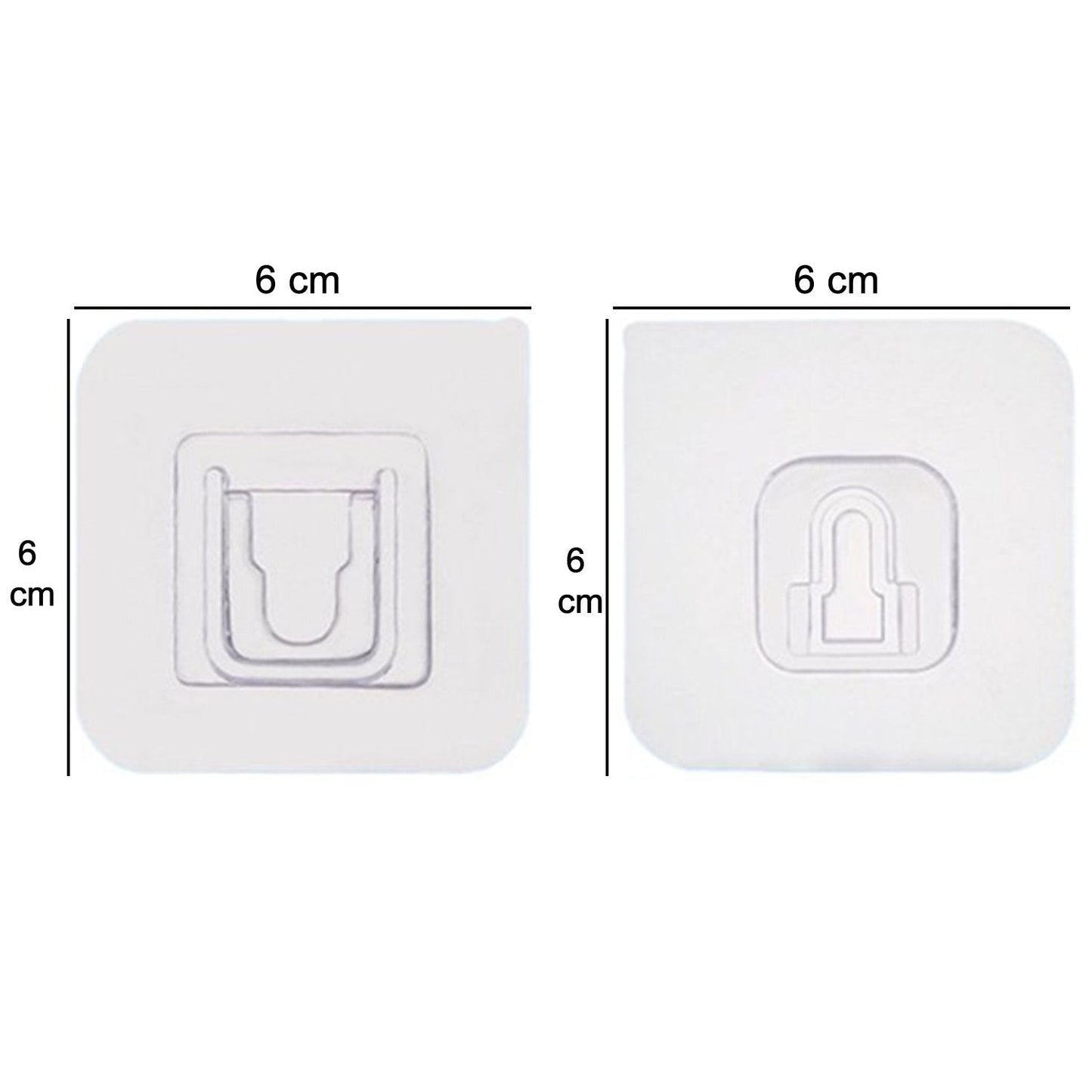 Diagram illustrating the 180-degree rotation feature of the multi-purpose adhesive wall hooks.