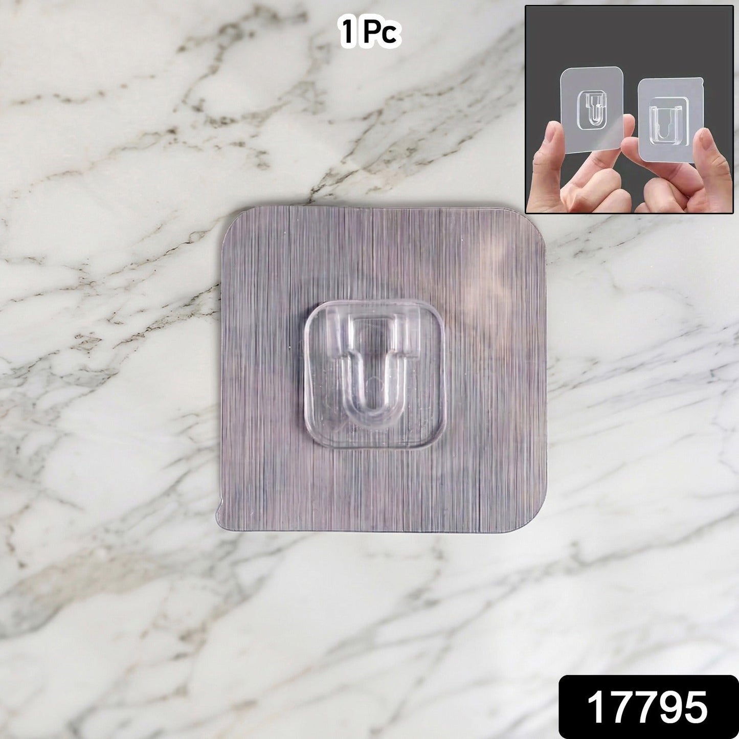 No-drill sticky wall hook ideal for home and office
