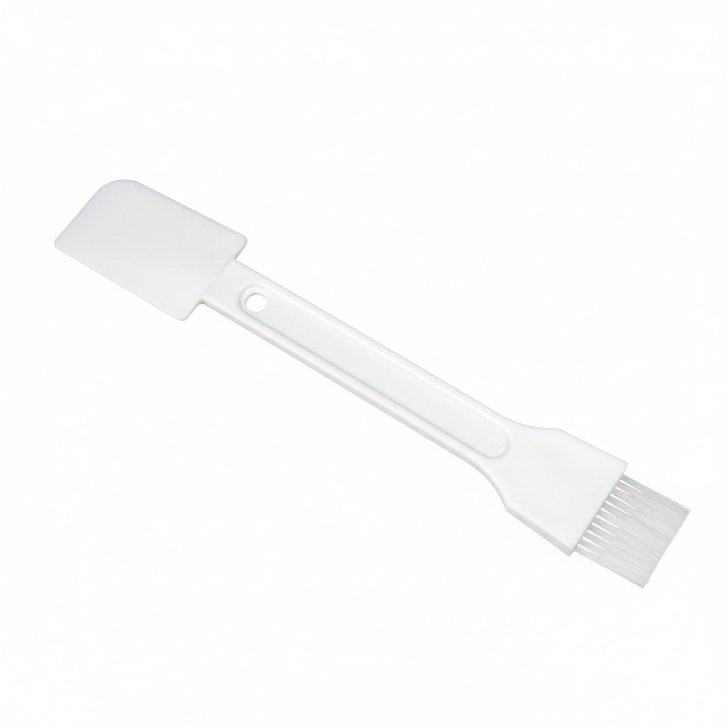 Ergonomic cleaning scrub brush for detailed cleaning.