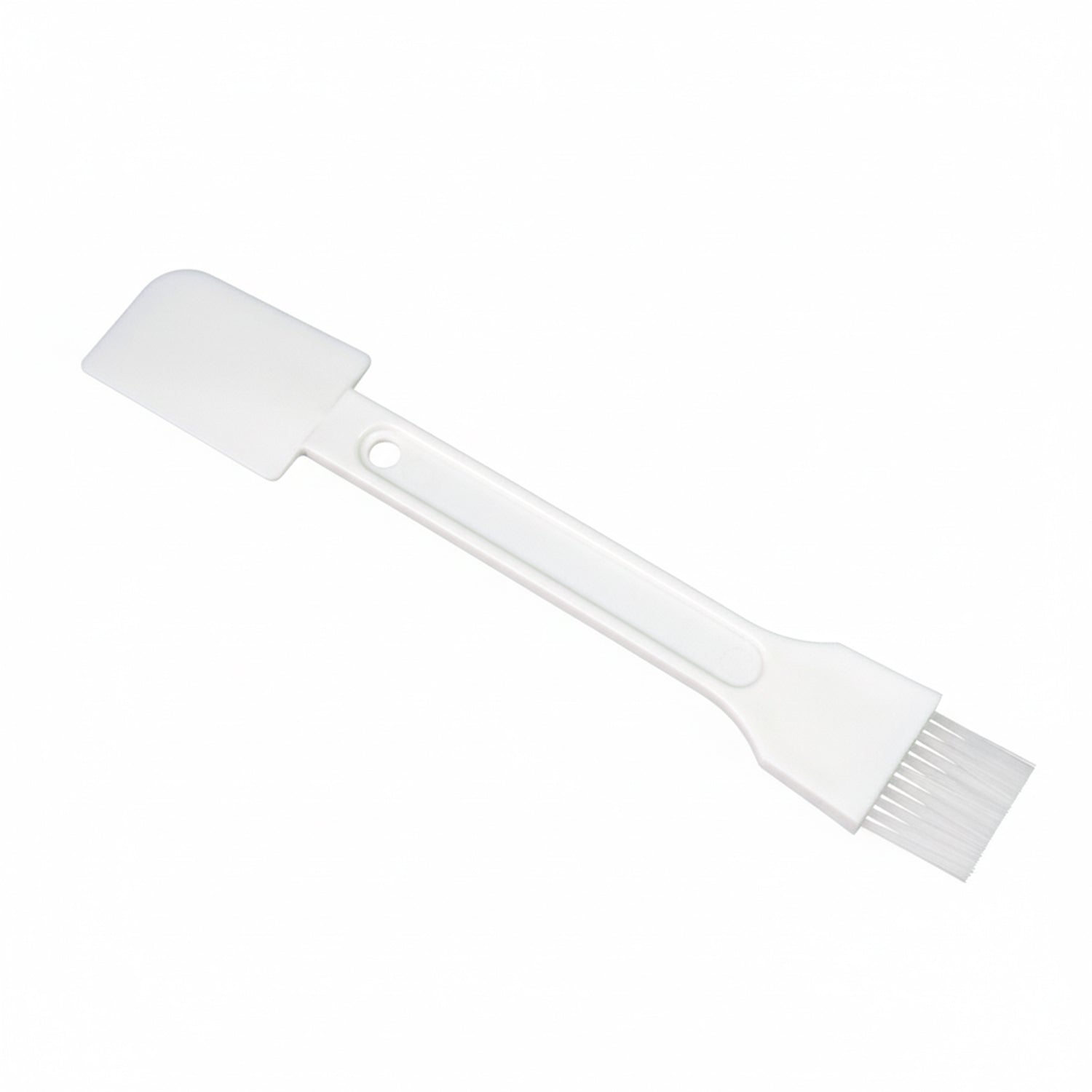 Ergonomic cleaning scrub brush for detailed cleaning.