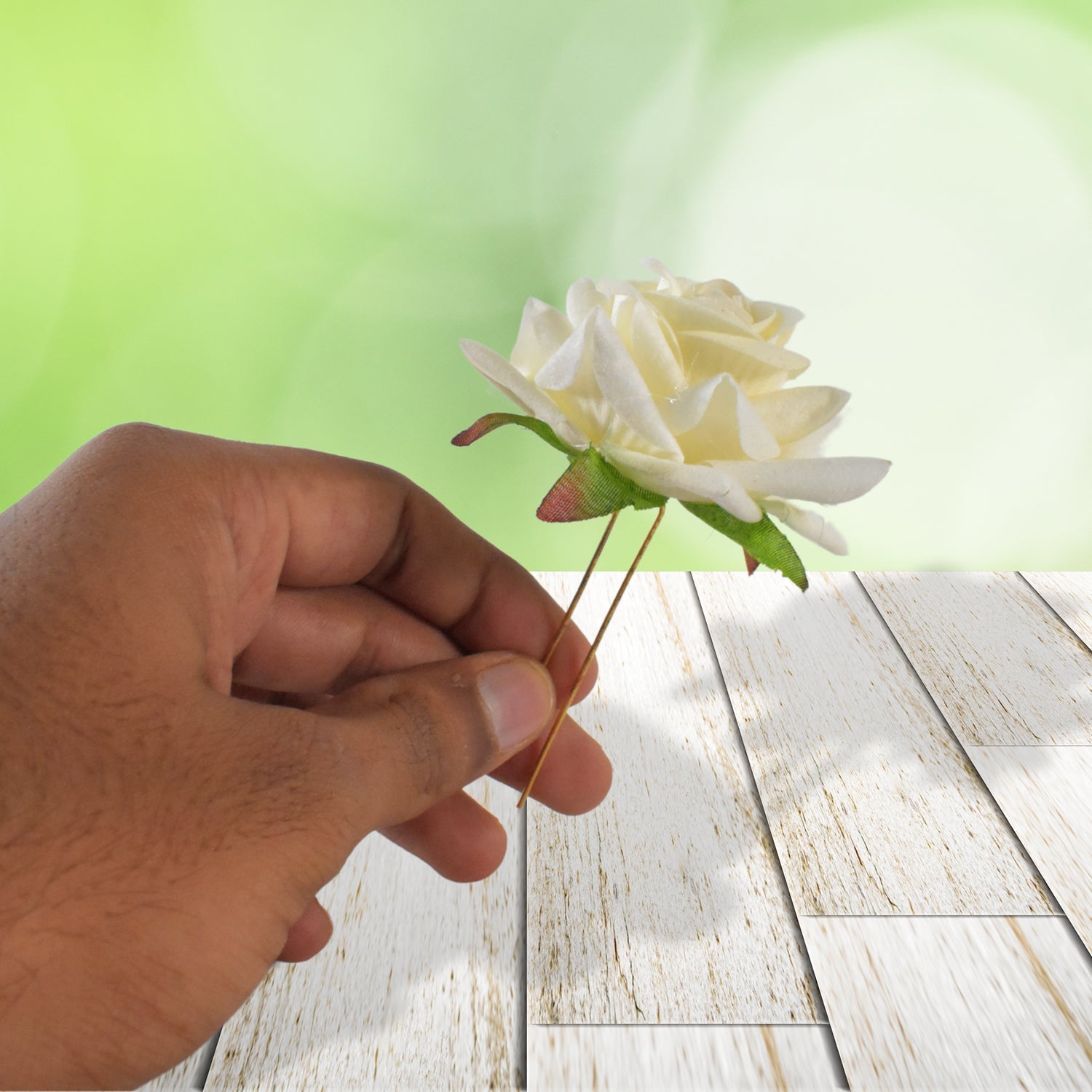 Elegant lush locks flower hair pin in vibrant color range