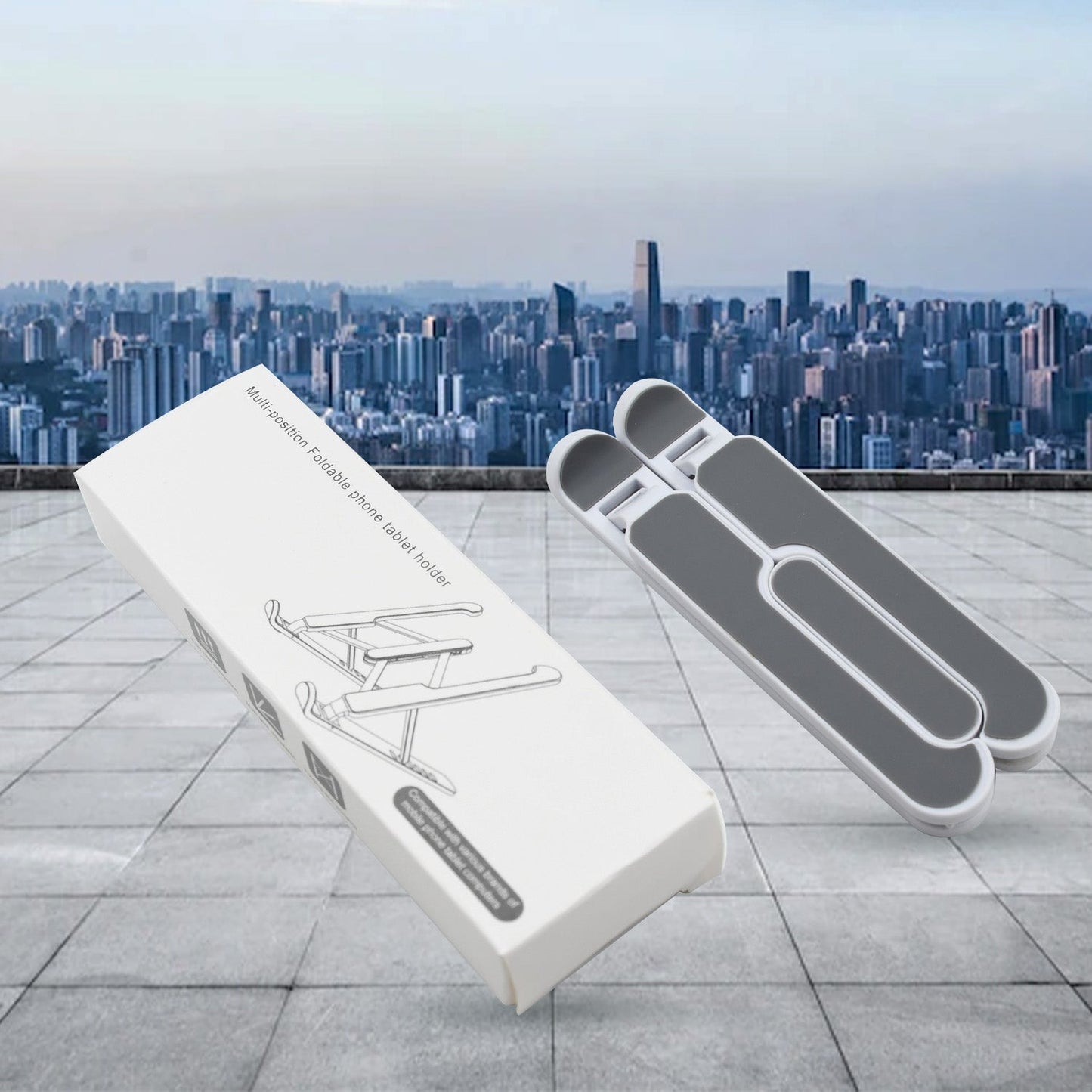 Mobiléon adjustable tablet holder featuring a sturdy fibre build.