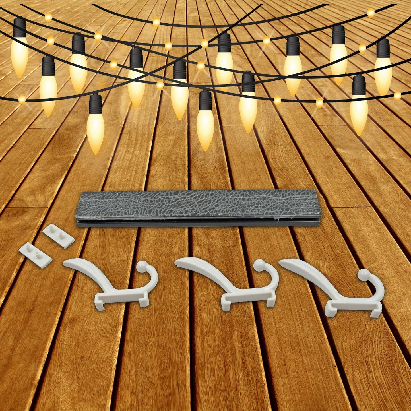 Stylish 6-hook wall mounted coat rack in an empty setting, ready for organization