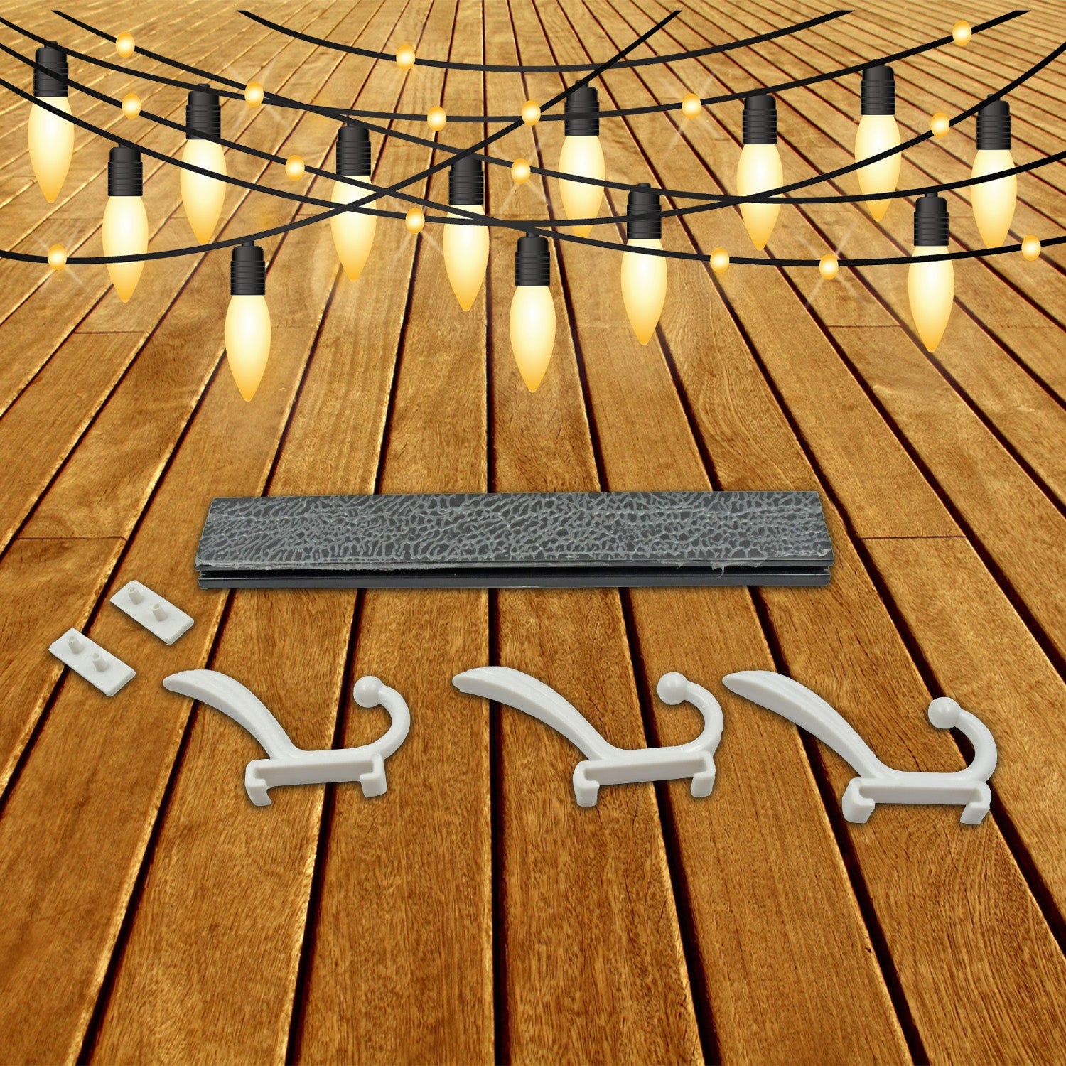 Stylish 6-hook wall mounted coat rack in an empty setting, ready for organization