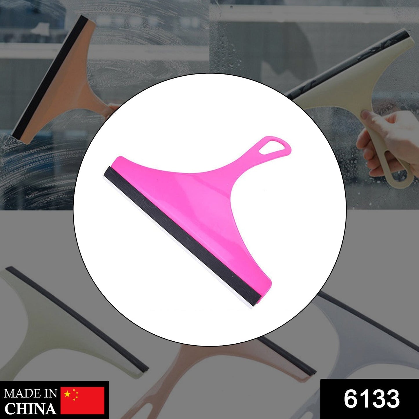 Ergonomic car mirror wiper, designed for easy grip and effective cleaning.