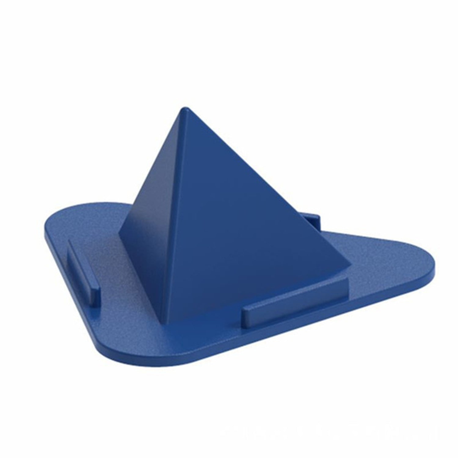 Pyramid Mobile Stand securely holding a phone horizontally for video viewing.