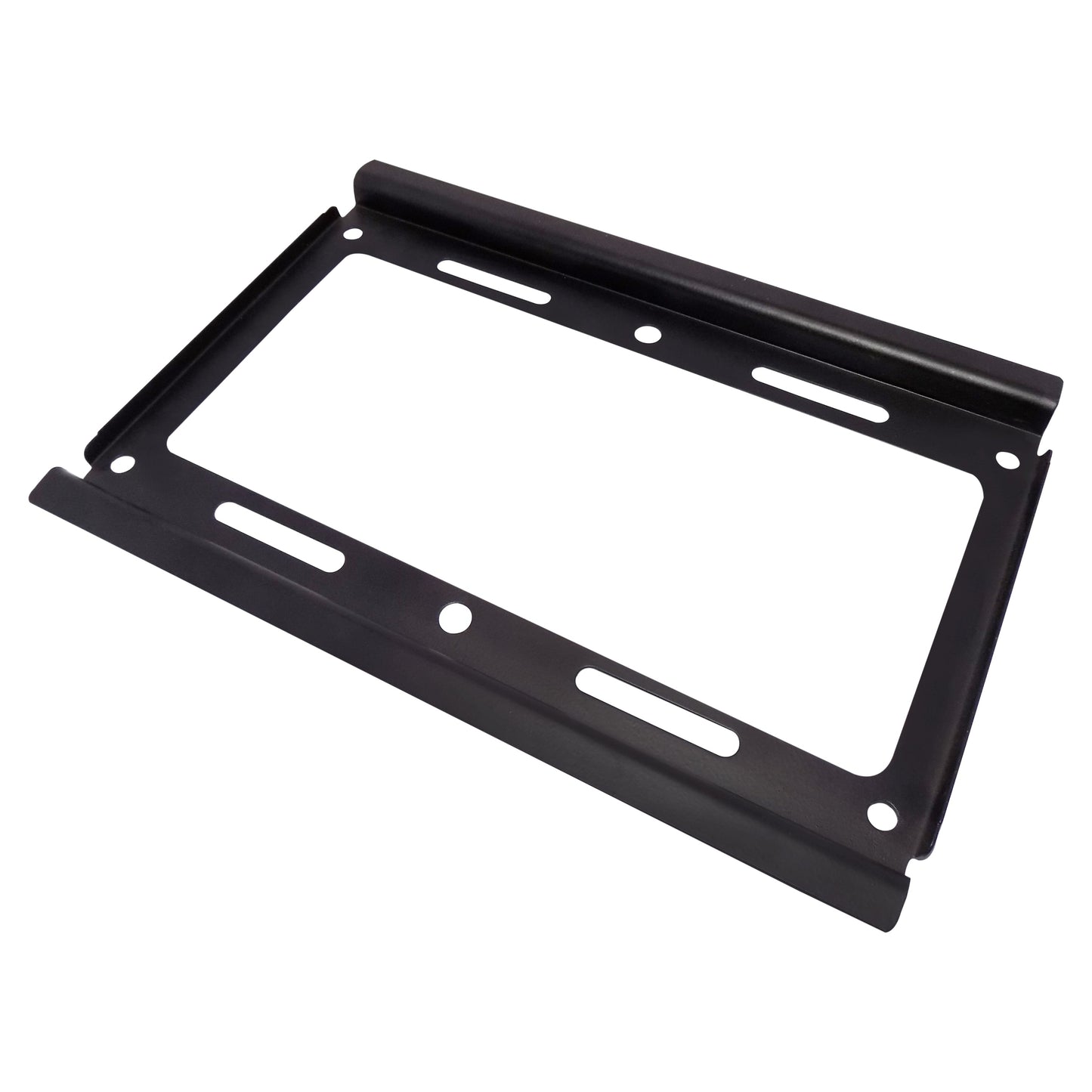 Side profile of the fixed TV mount bracket showing its slim design.