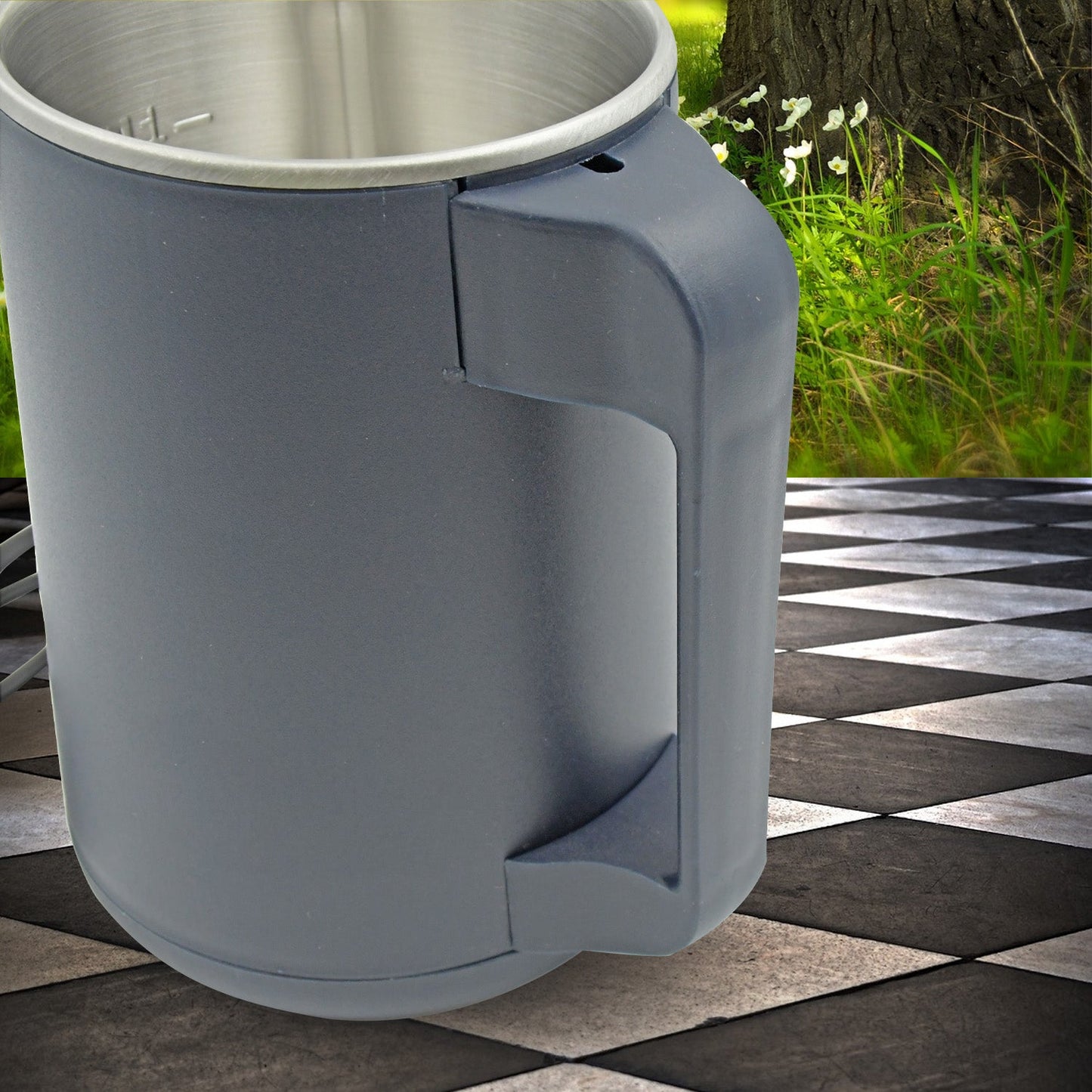 Elegant side view of the Dabster 300W electric coffee and spice grinder.