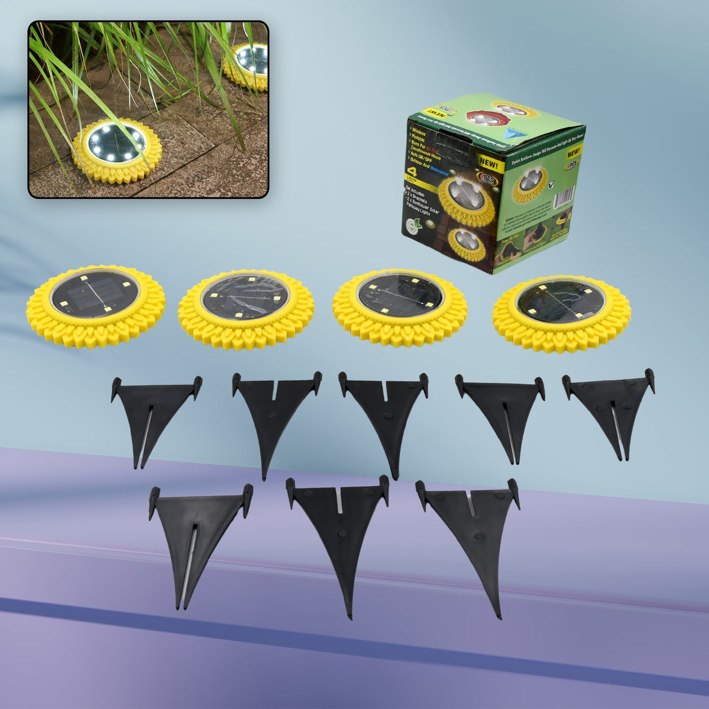 Waterproof outdoor solar ground light design
