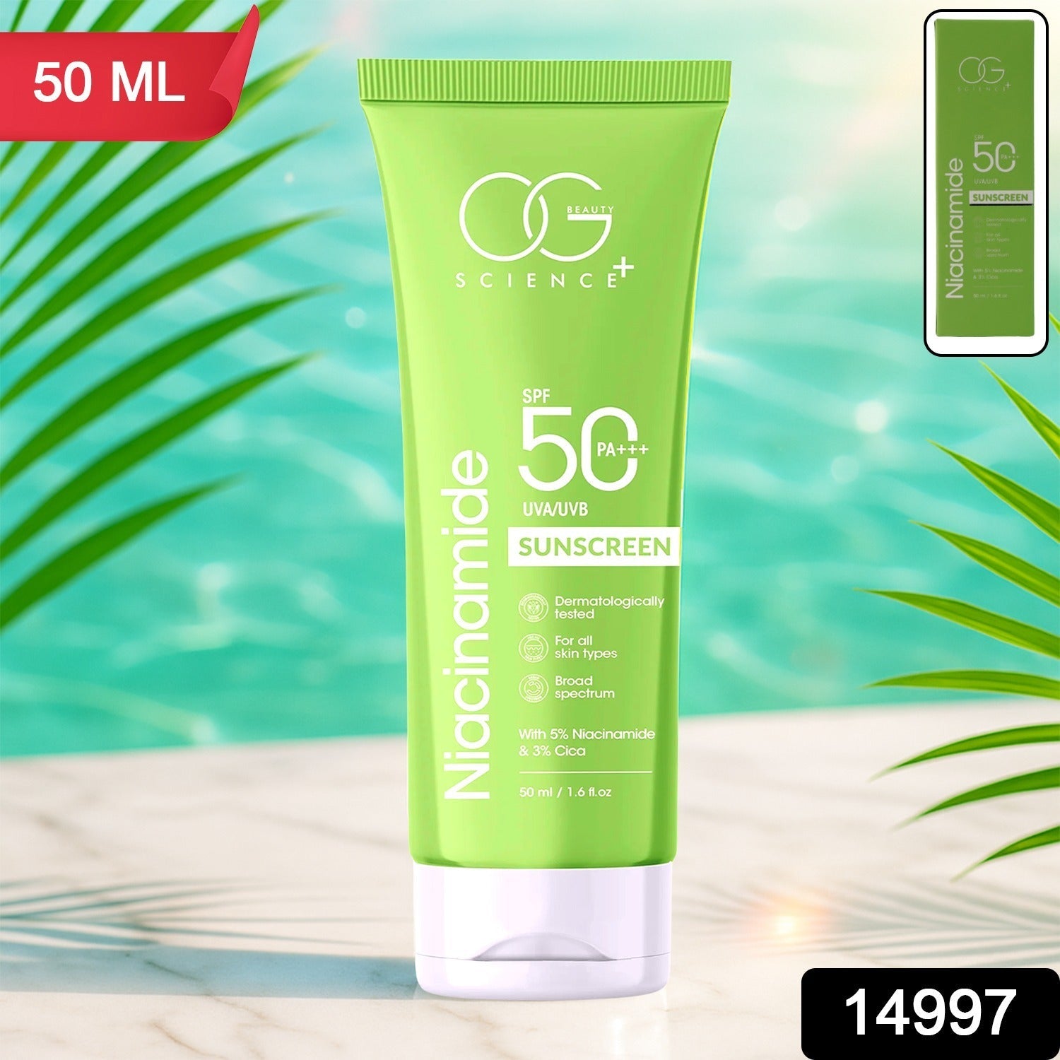 Niacinamide Sun Lotion SPF 50 PA+++ supporting skin brightening and hydration