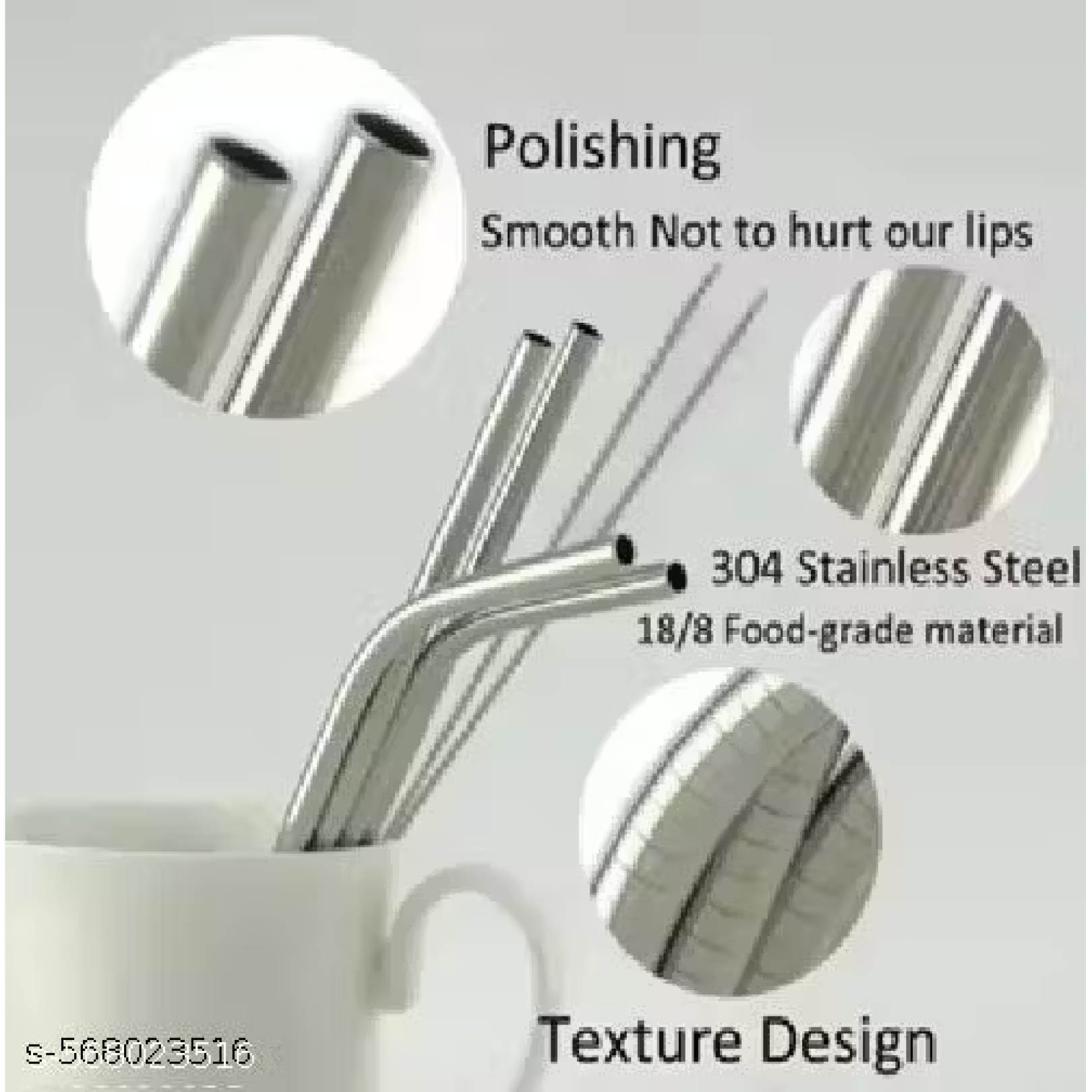 Hand holding eco-friendly stainless steel straws and cleaning brush, ready for use.