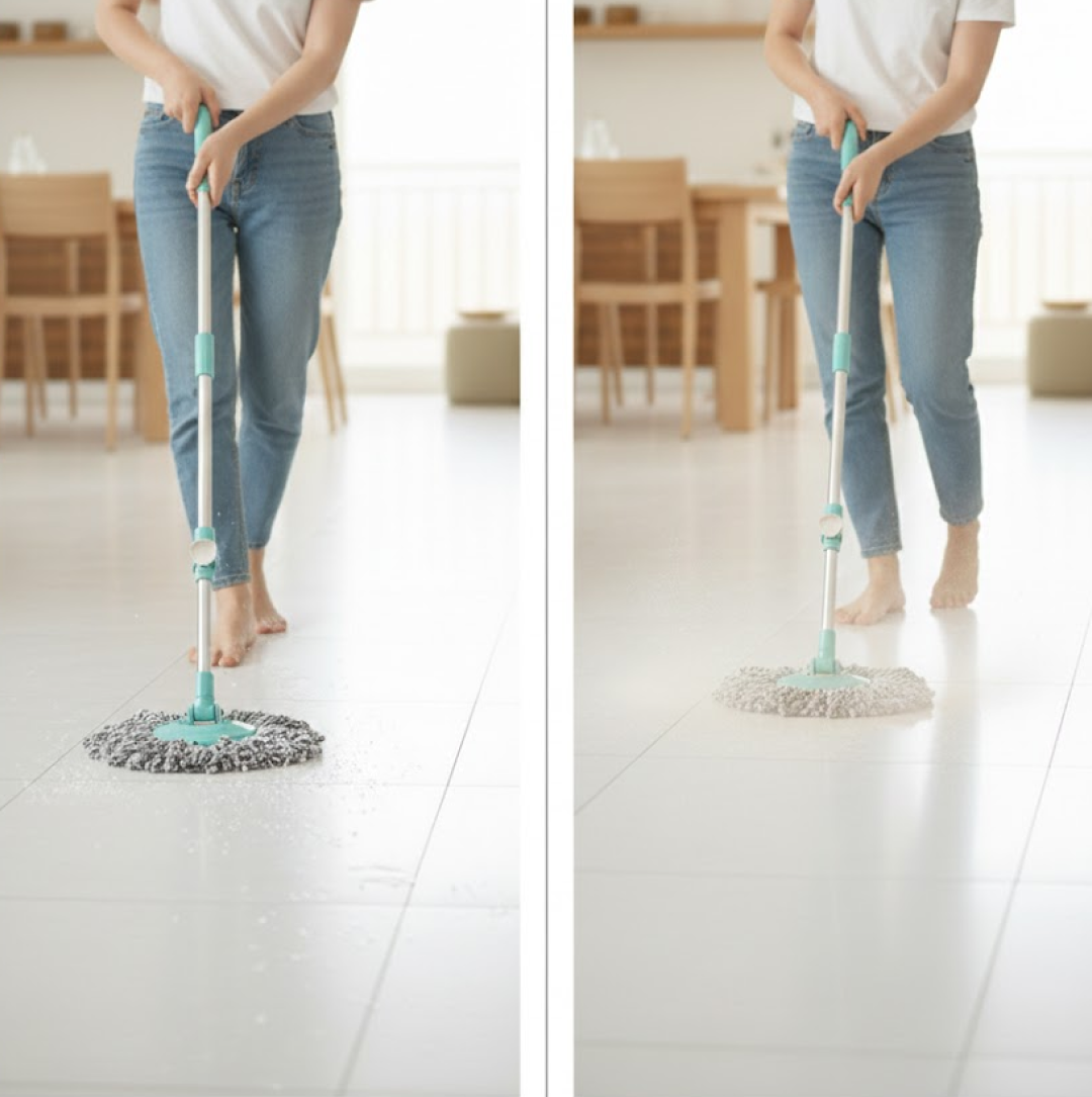 Microfiber mop head of the Ganesh 360 Spin Mop, designed for superior cleaning.
