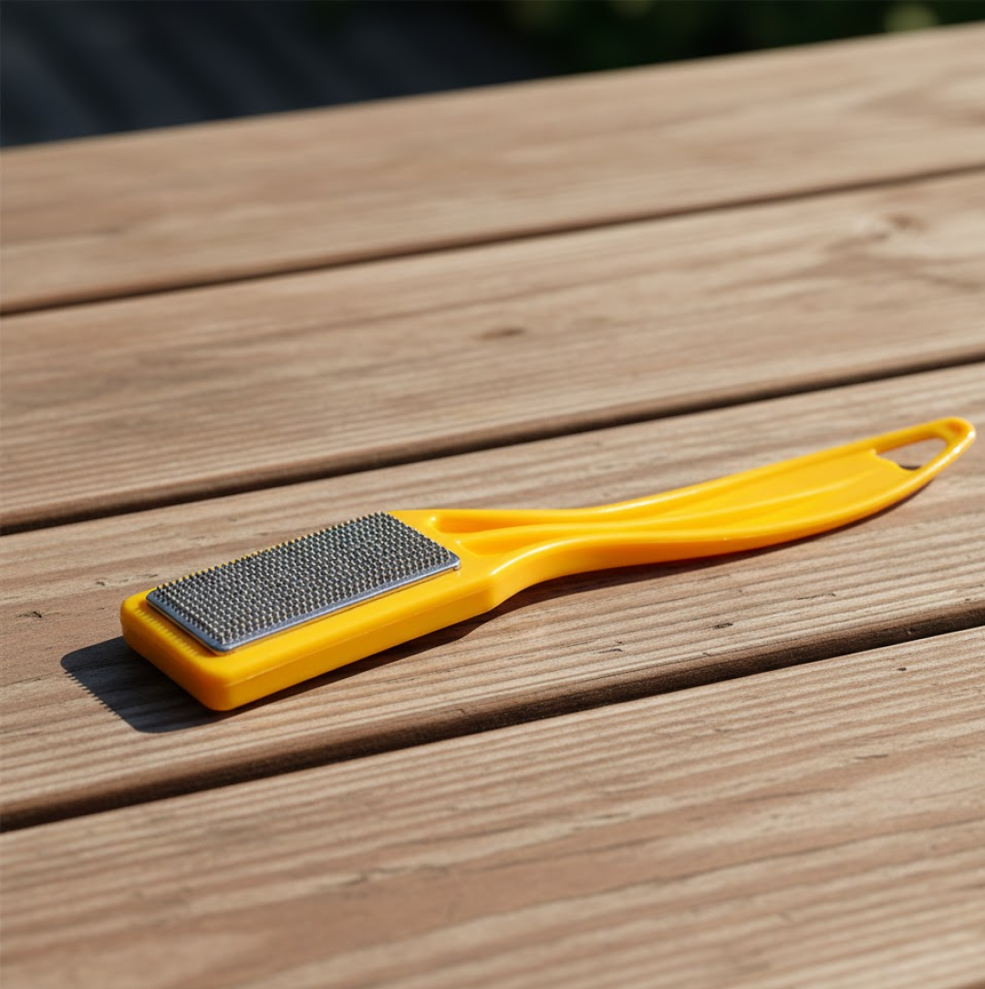 Step-by-step instructions for using the foot scrubber for best results.