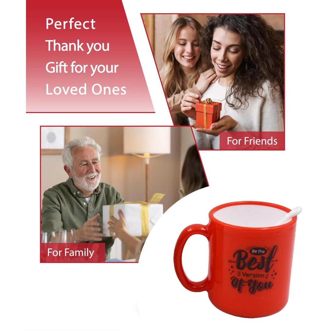 Side profile of the lead-free ceramic coffee mug from Tidy Table.
