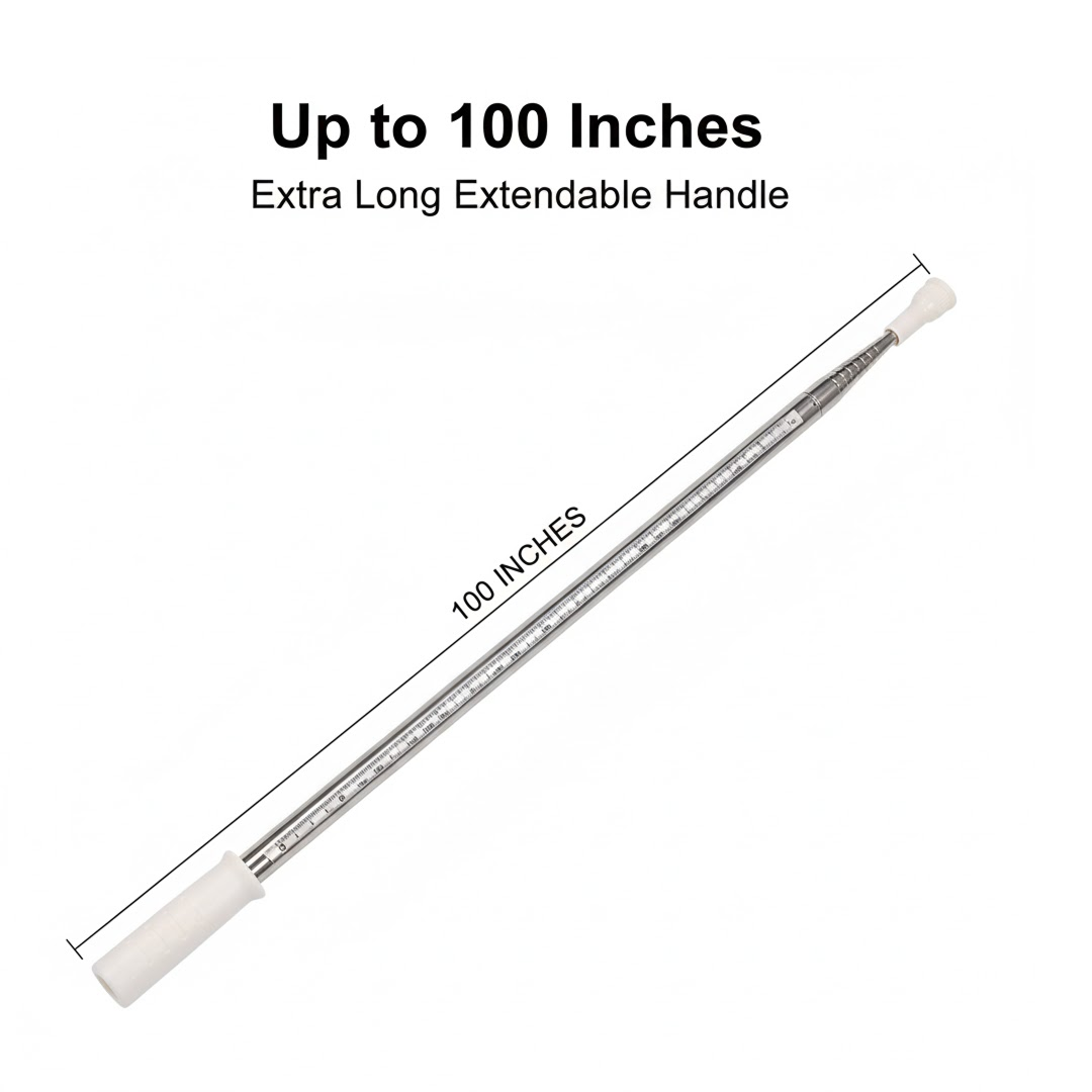 Detailed specifications chart for the microfiber duster.