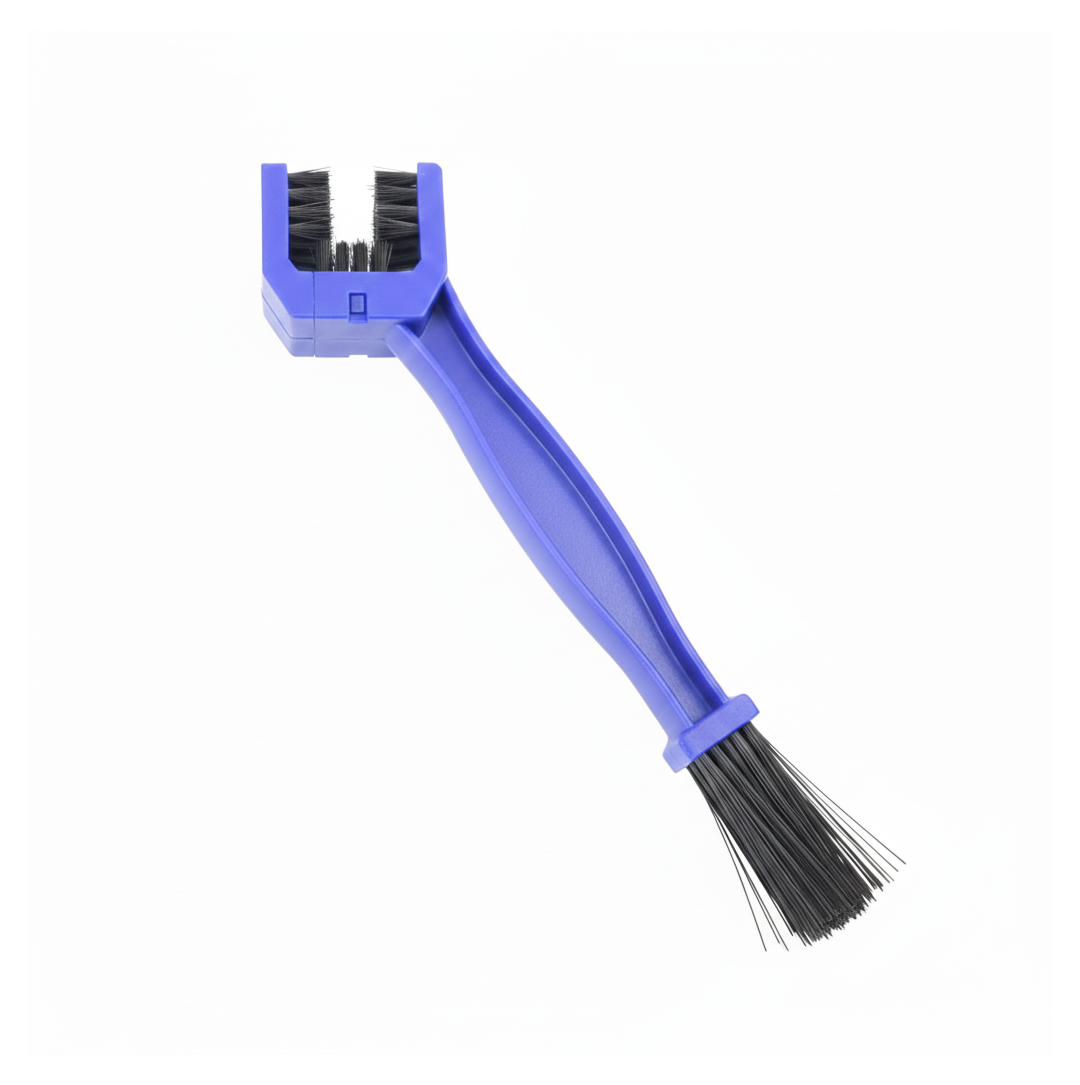 Motorbike Chain Cleaner tool featuring innovative 3D rotating brushes for deep cleaning.