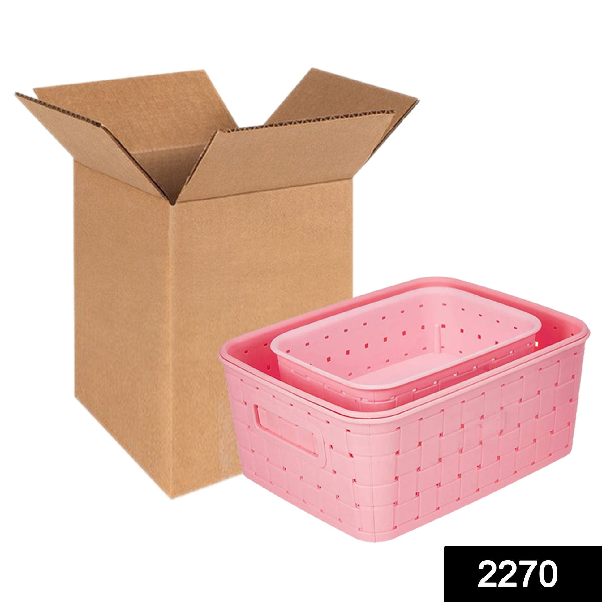 Organivo smart storage baskets in varying sizes, perfect for shelves.