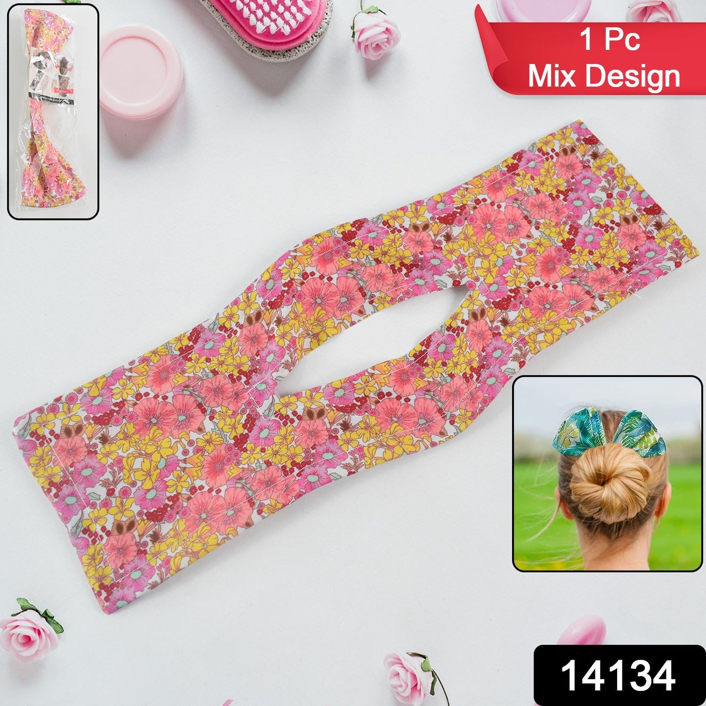 Adjustable Knotted Wire Headband for women, showcasing its flexible design.