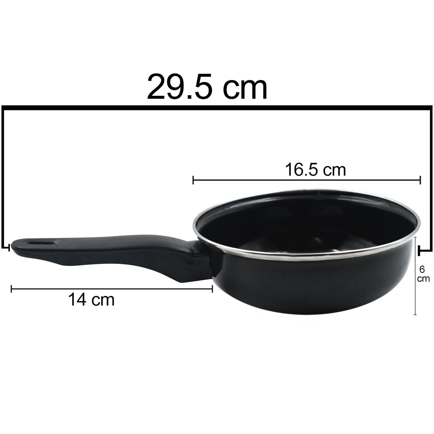 Top-down view of the durable non-stick fry pan, ready for your favourite recipes.