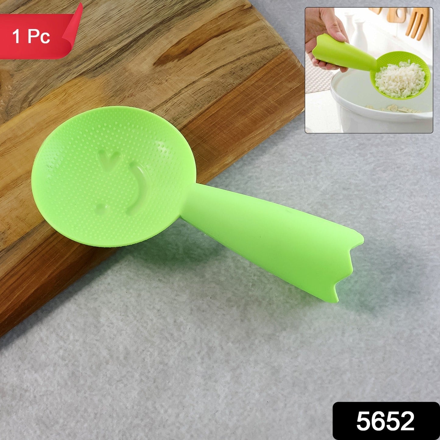 Premium rice serving spoon with comfortable ergonomic handle