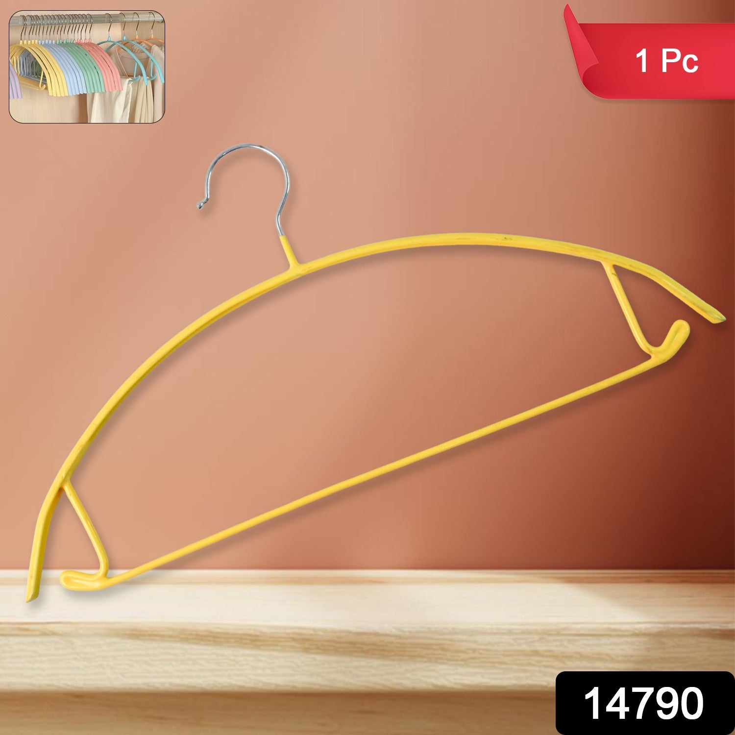 Multipurpose metal clothes hanger for shirts and garments