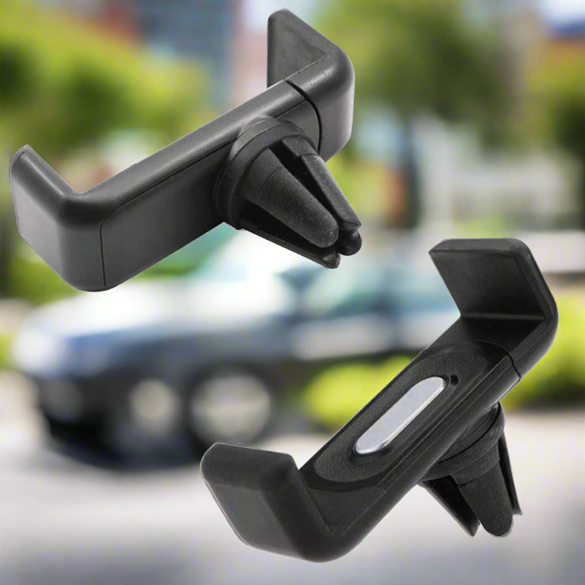 Detailed product shot of the adjustable Car Air Vent Mount from a slight angle.