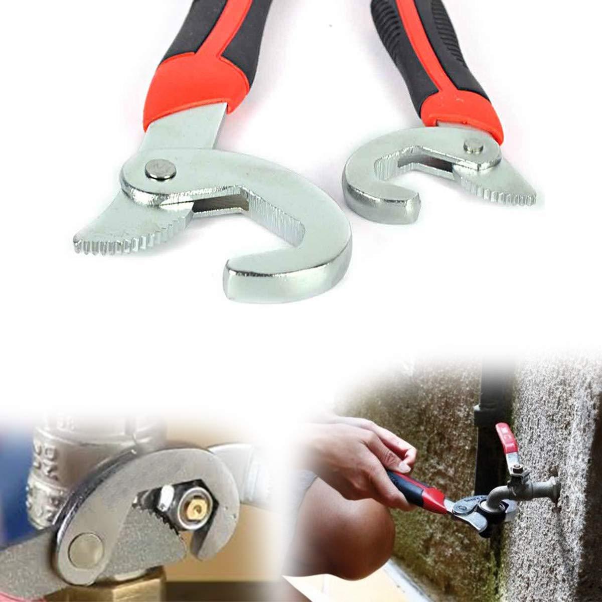 Worker demonstrating the effortless use of the BoltForce multi-function adjustable wrench.